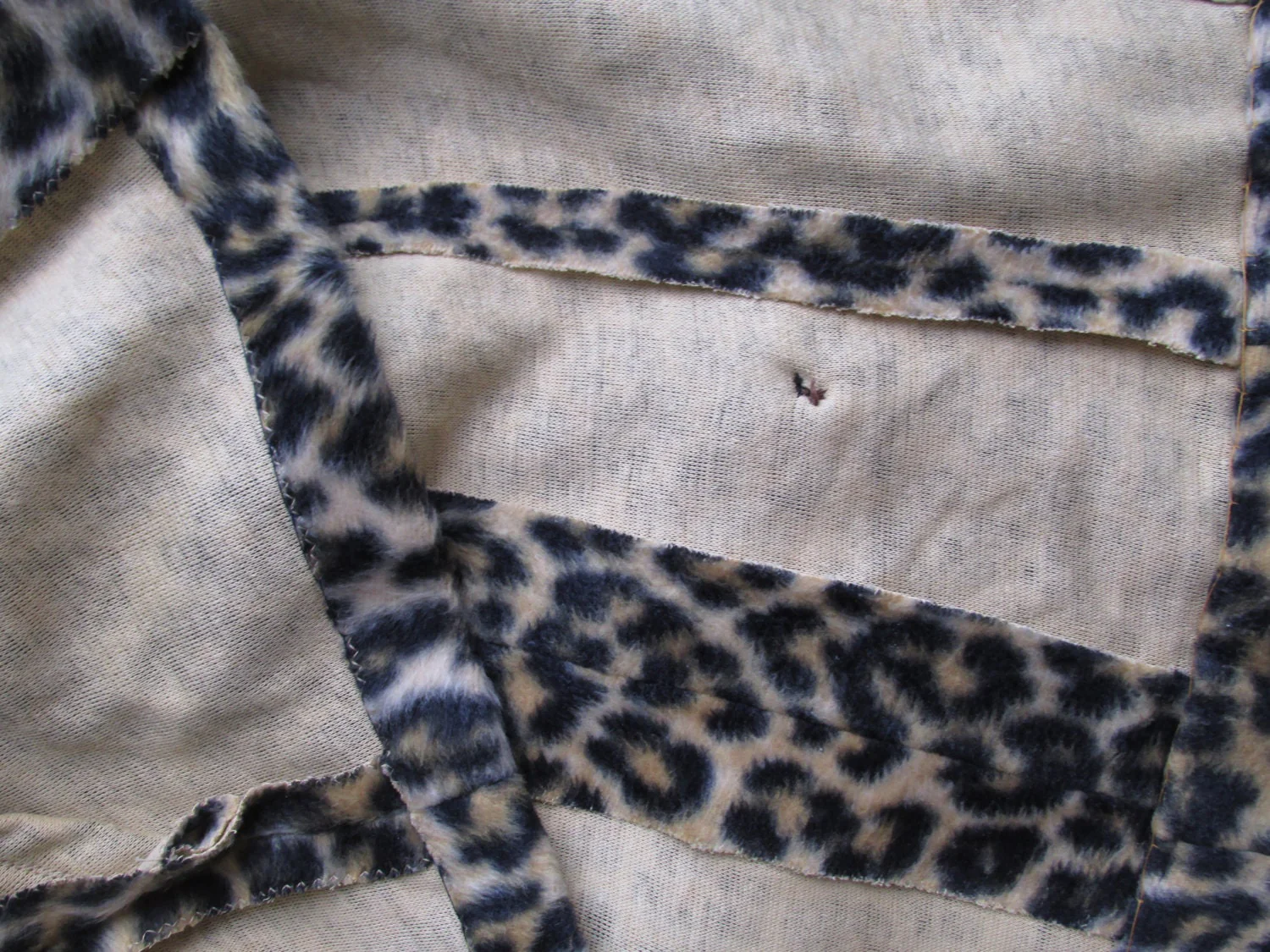 60s Bombshell Mod Hand Made Fake Leopard Fur Jacket and Matching Vest - Image 5