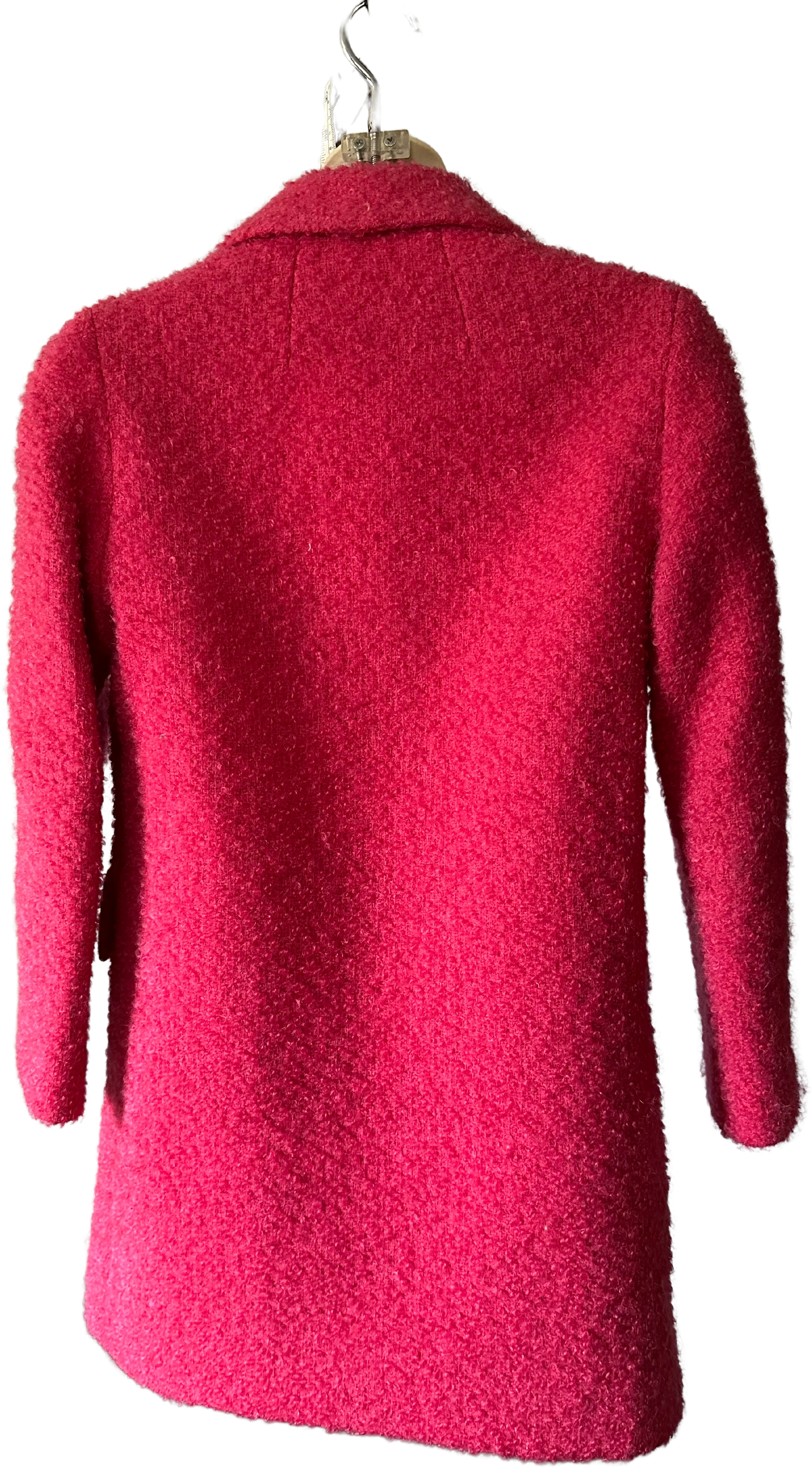 60s Bright Pink Wool Coat By Paul R. Nissen - Image 2