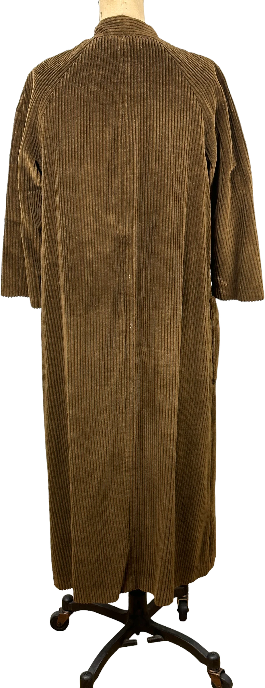 60s Brown Corduroy Coat With Large Pockets - Image 2