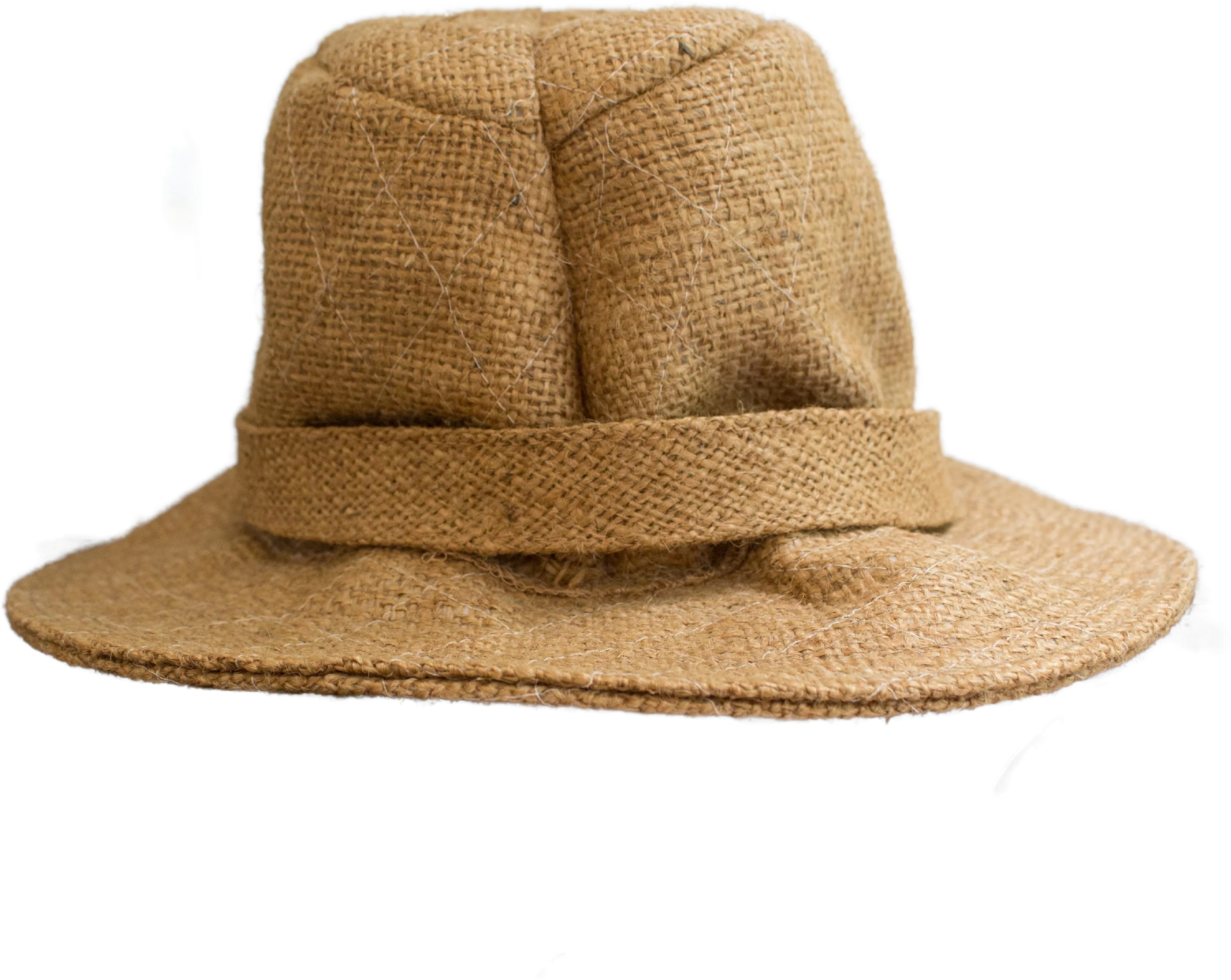 60s Burlap Bucket/pot Hat