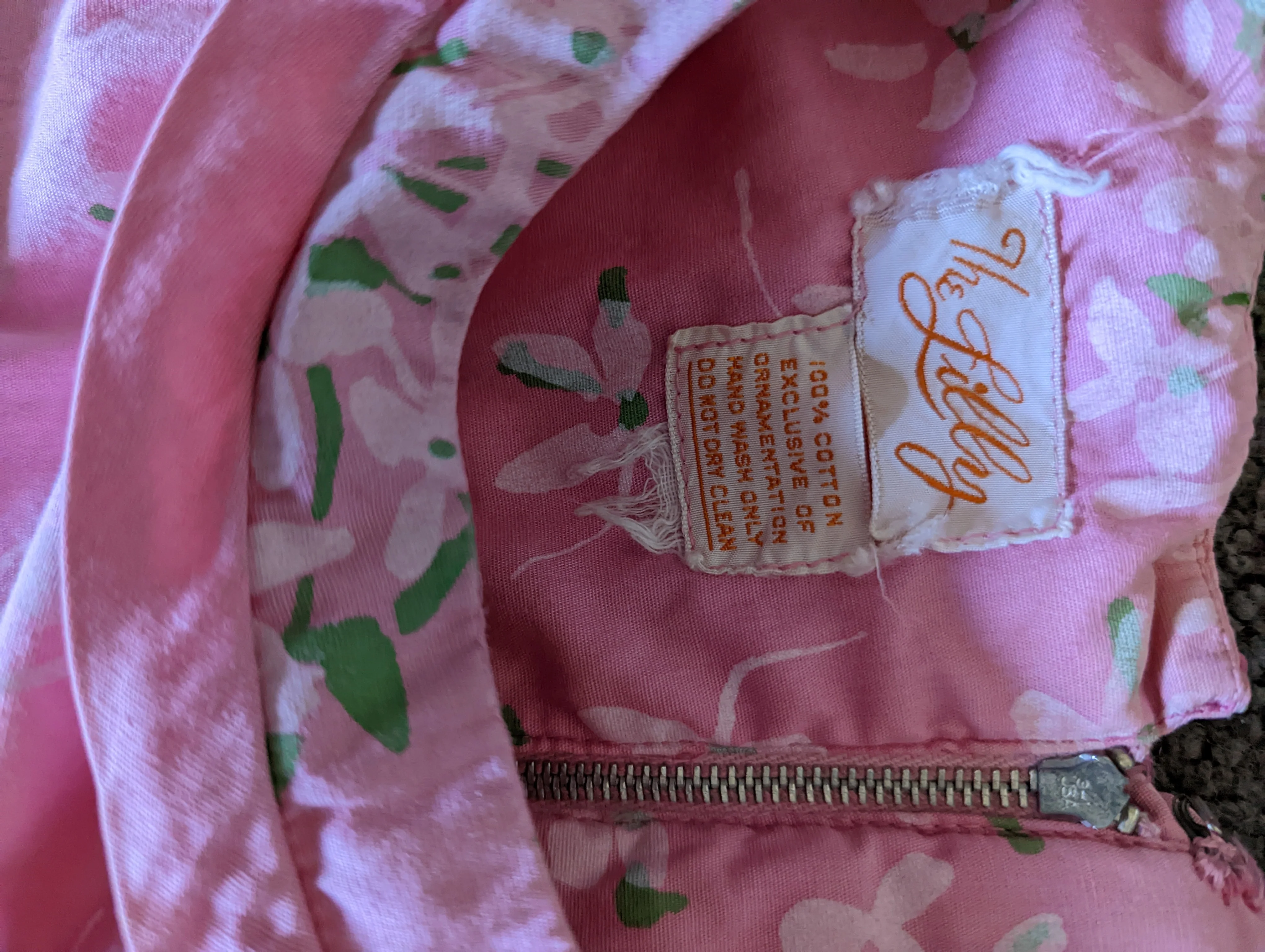 60s Cotton Cheongsam Cherry Blossom Dress. By The Lilly / Lilly Pulitzer - Image 11