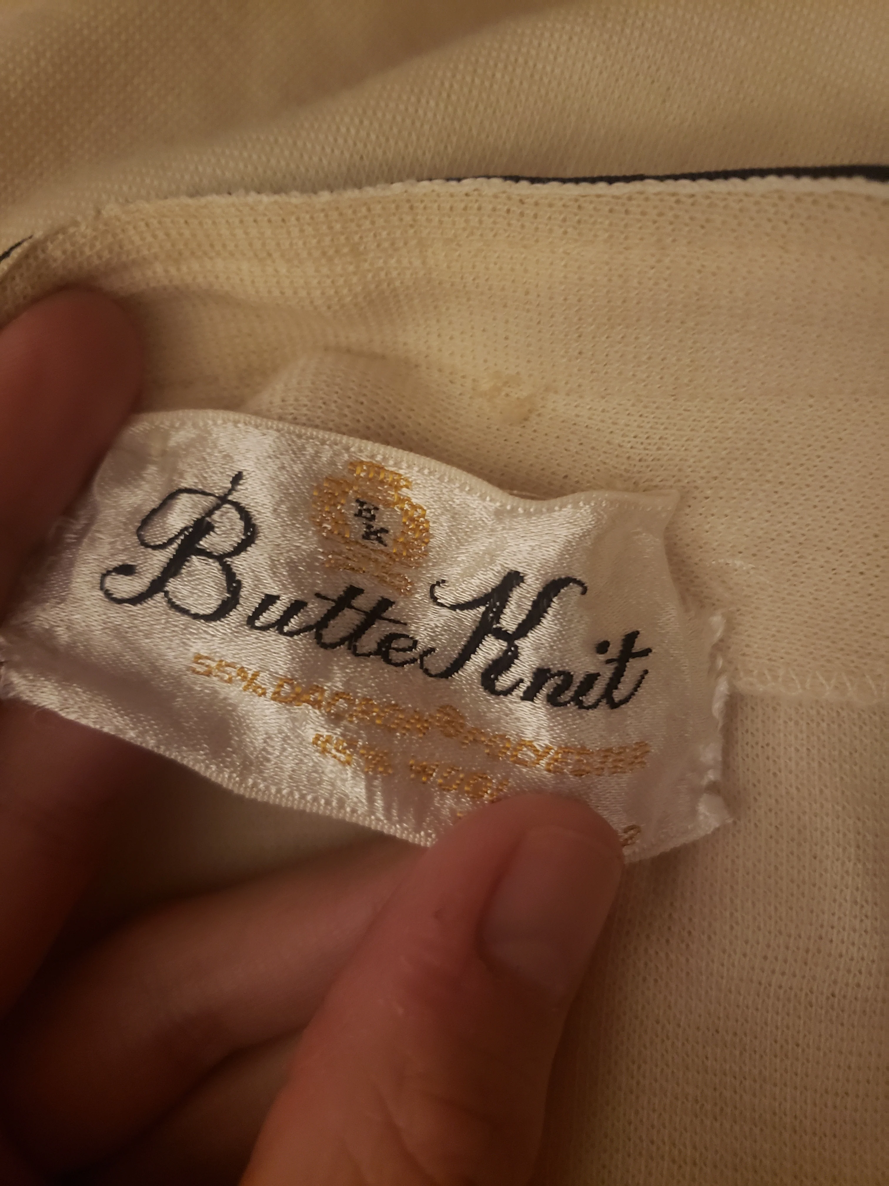 60s Cream Wool Blend Blazer By Butte Knit - Image 3