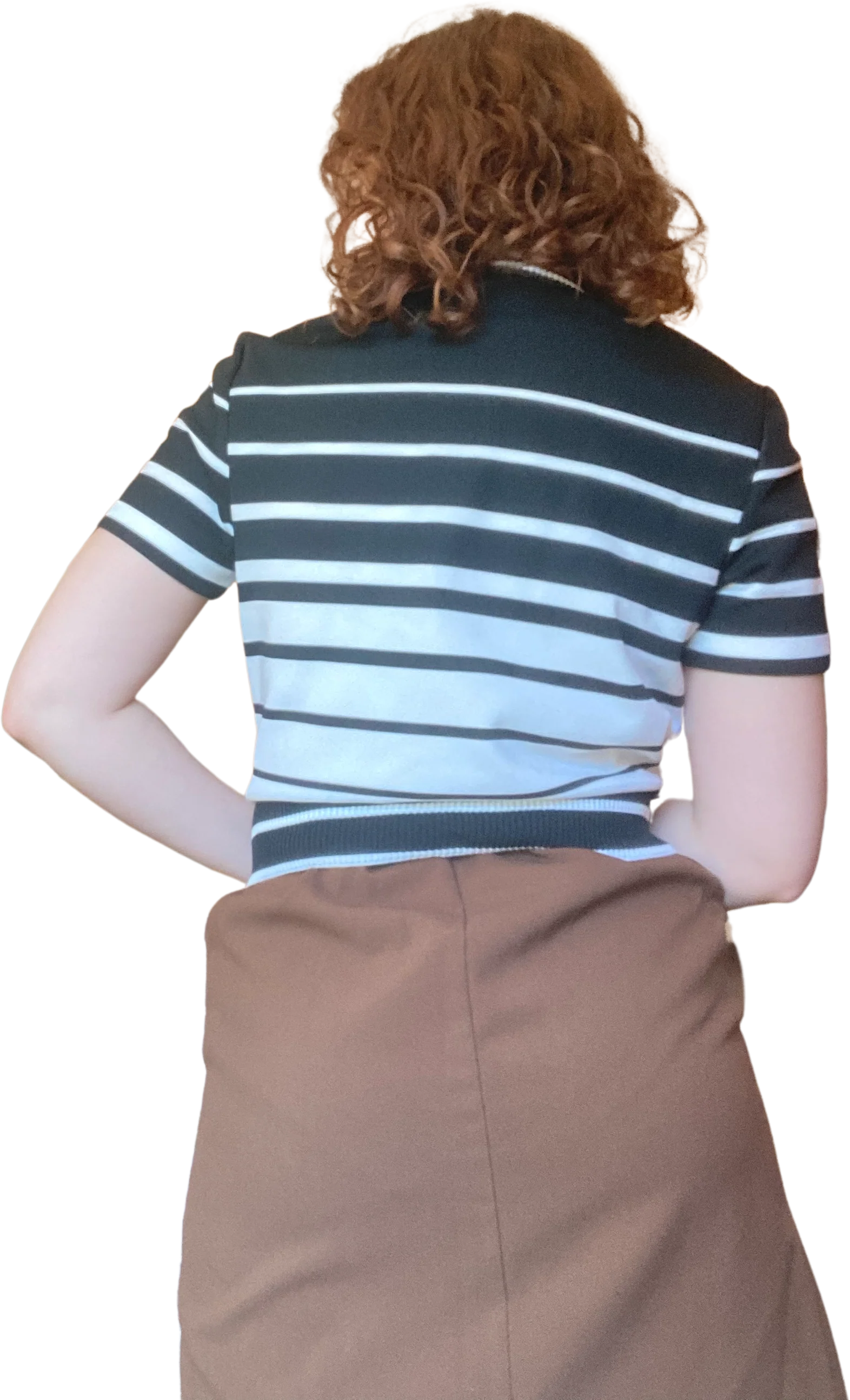 60s Cropped Button Sweater Vest Top by R & K Originals - Image 2