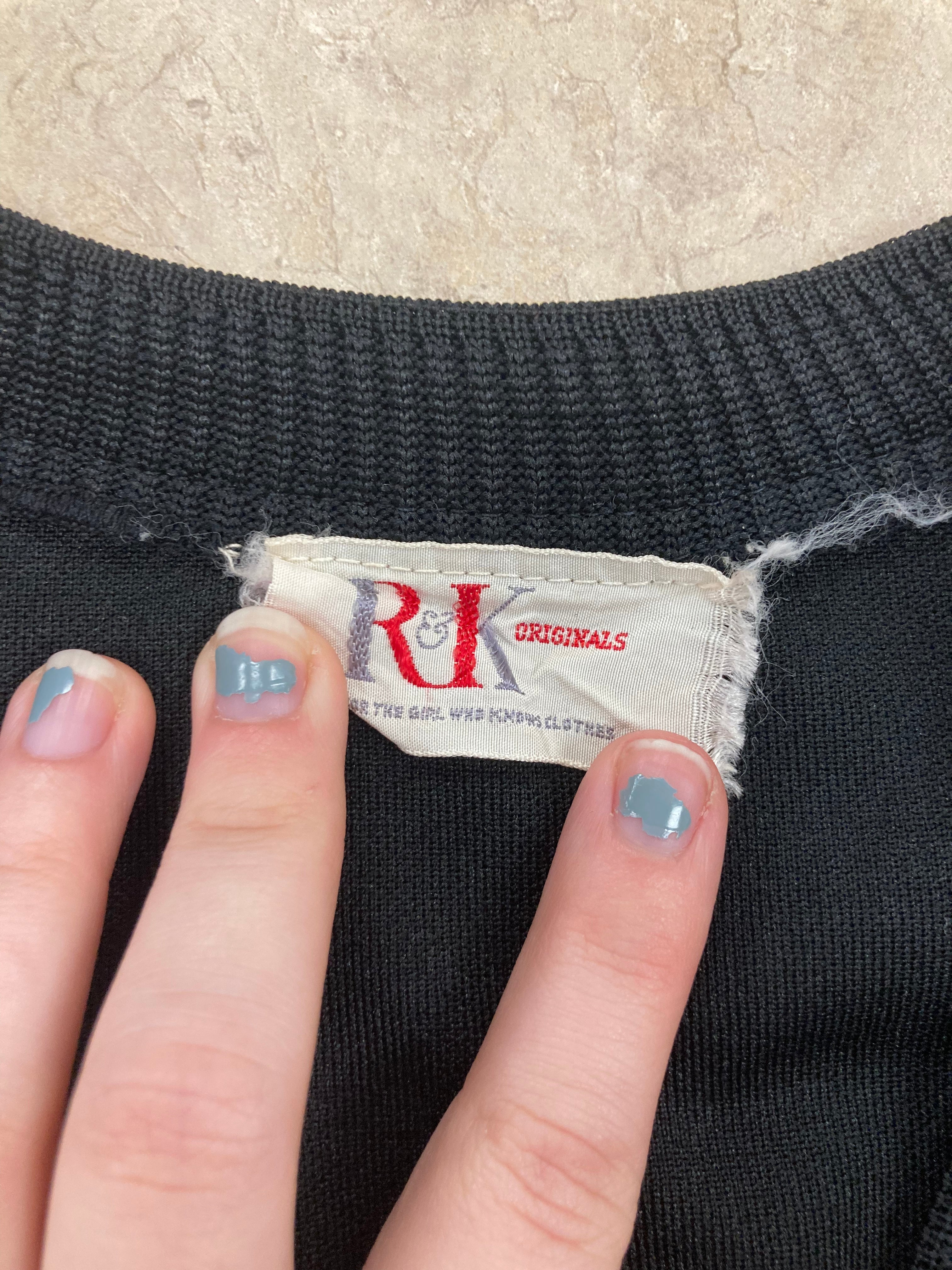 60s Cropped Button Sweater Vest Top by R & K Originals - Image 3