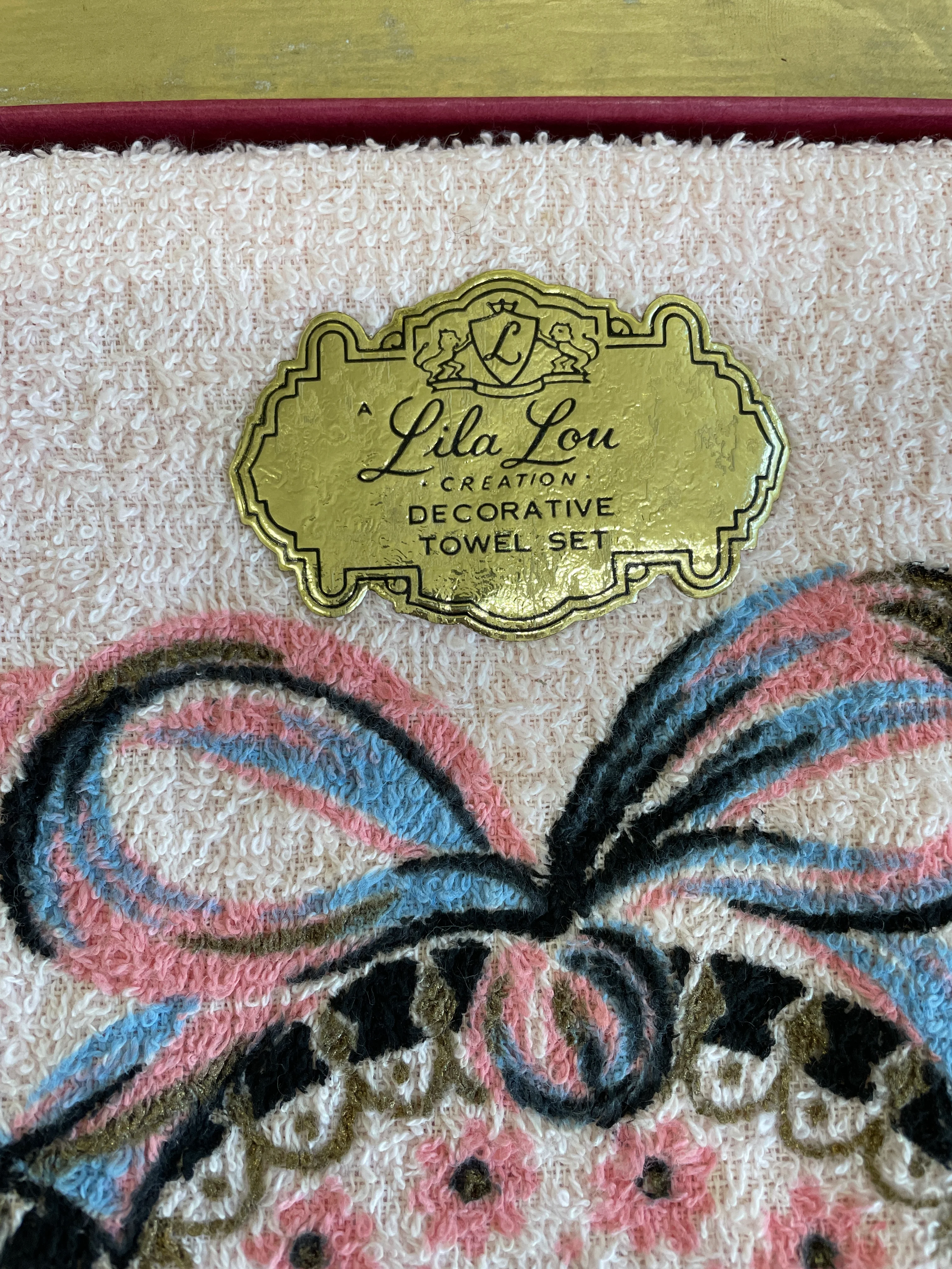 60s Decorative His And Hers Towel Set By Lila Lou Creations - Image 3