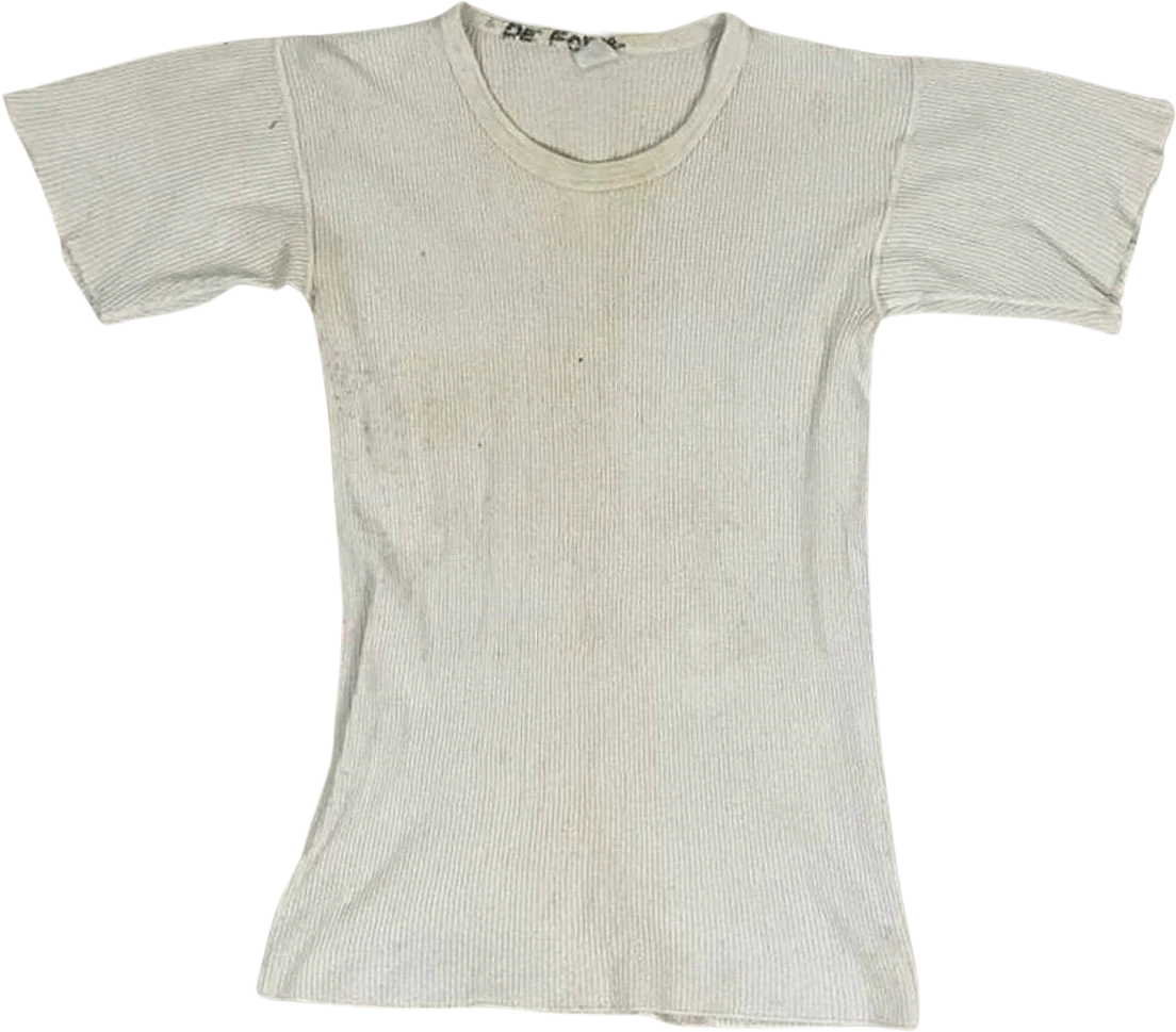 60s Diy Cut Short Sleeve Distressed Work Thermal