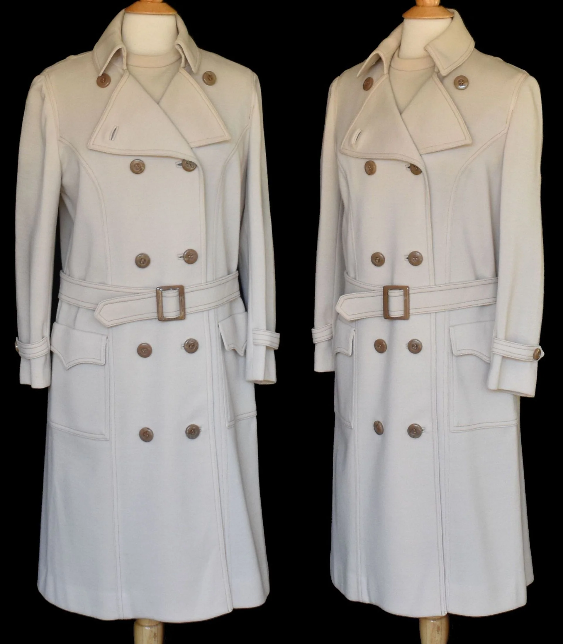 60s Dress And Double Breasted Coat Ensemble Set Suit By Butte Knits - Image 5