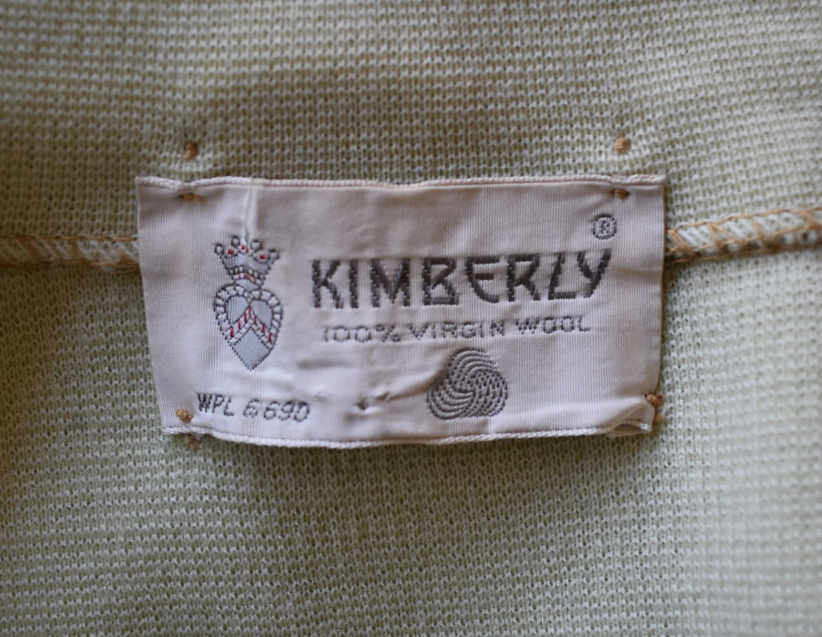 60s Dress And Jacket Two Piece Set In Celery Green M L By Kimberly - Image 15