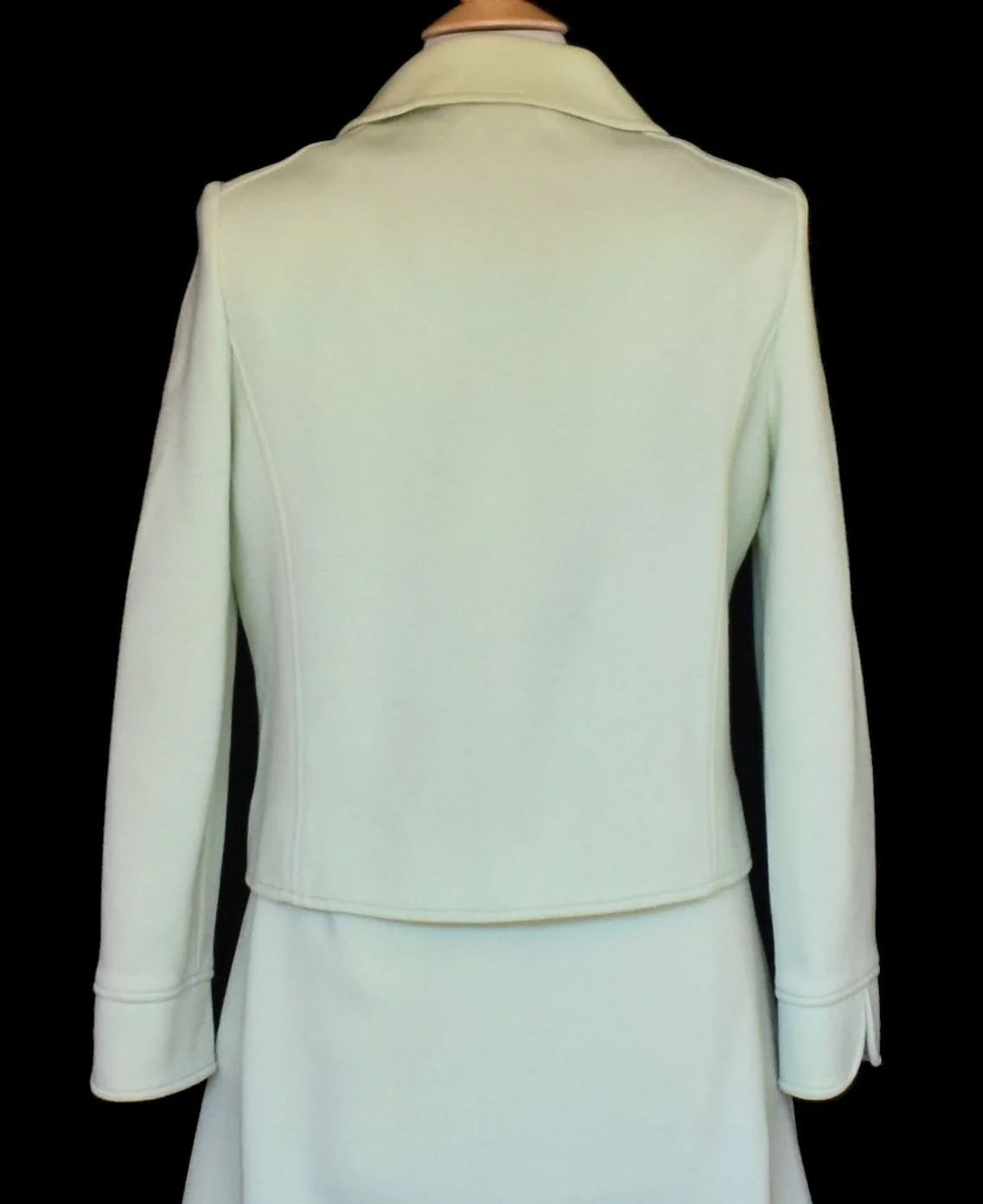 60s Dress And Jacket Two Piece Set In Celery Green M L By Kimberly - Image 18