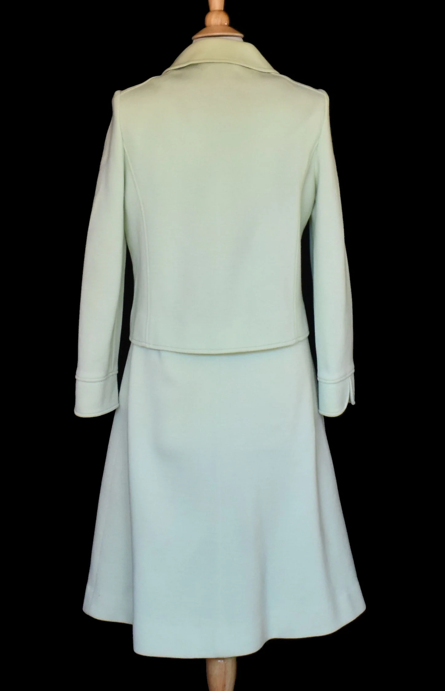 60s Dress And Jacket Two Piece Set In Celery Green M L By Kimberly - Image 19