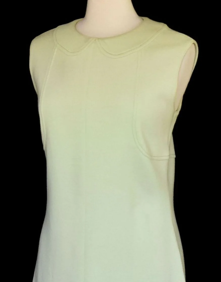 60s Dress And Jacket Two Piece Set In Celery Green M L By Kimberly - Image 9