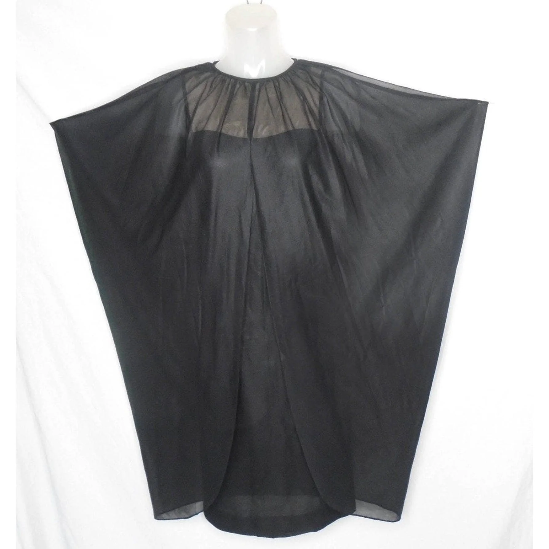 60s Formal Edgy Avant Garde Black Cage Dress By Lilli Diamond - Image 6