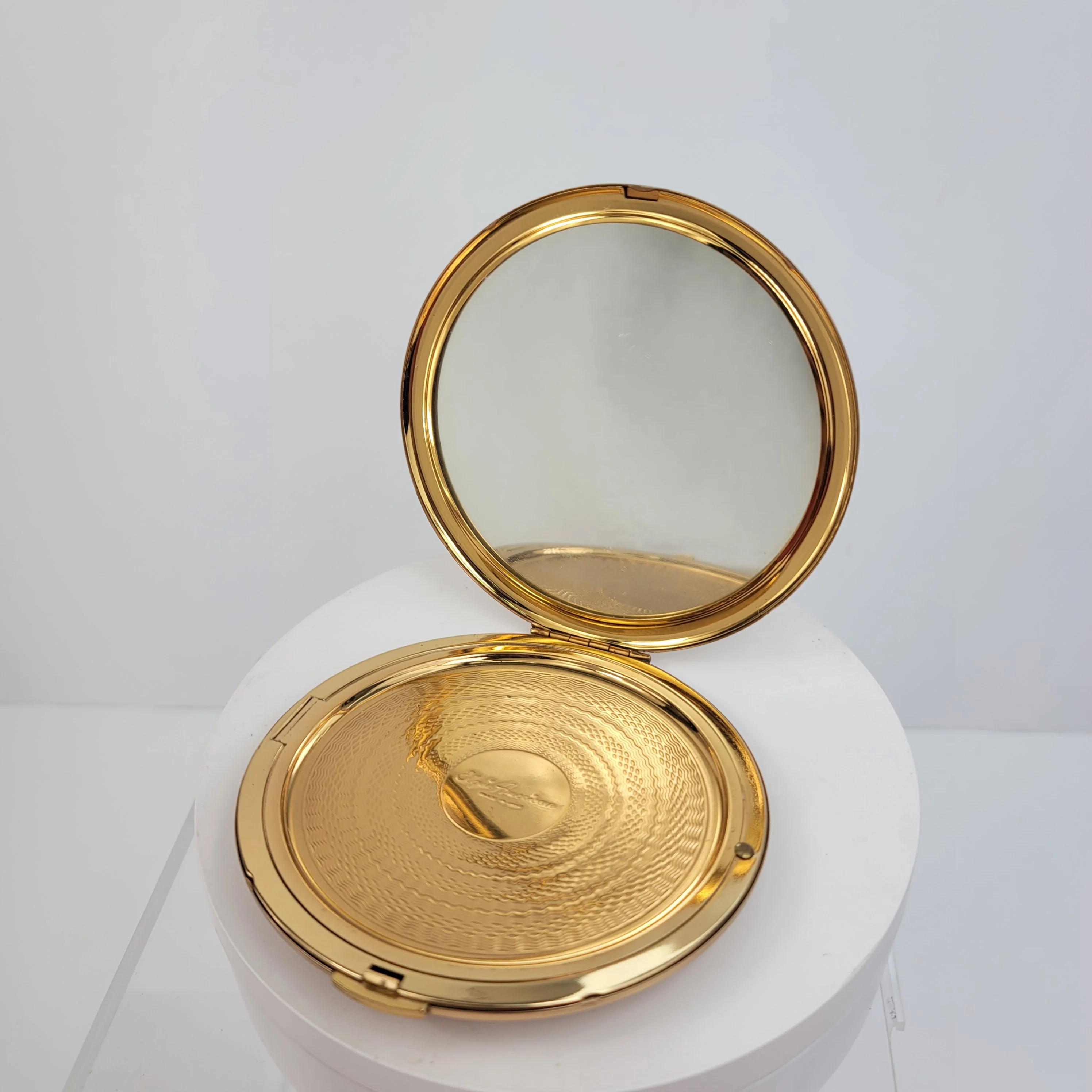 60s Elgin American Round Pressed Powder Compact Mirror By Elgin American - Image 12