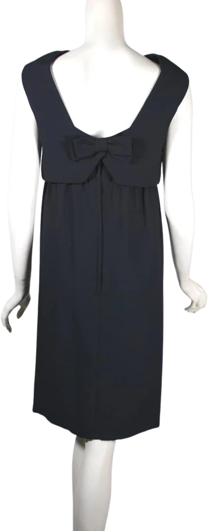 60s Empire Waist Black Cocktail Dress Designer Lbd By Jeunes Filles by Jacques Heim - Image 2