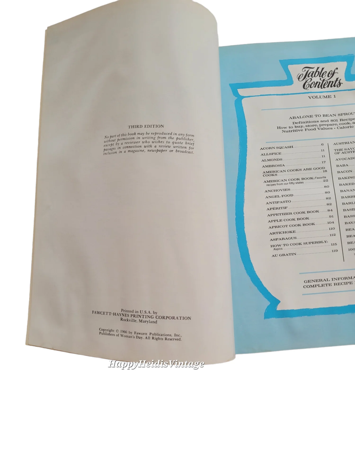 60s Encyclopedia Of Cookery Vol 1 Cookbook Hardcover By Women's Day - Image 6