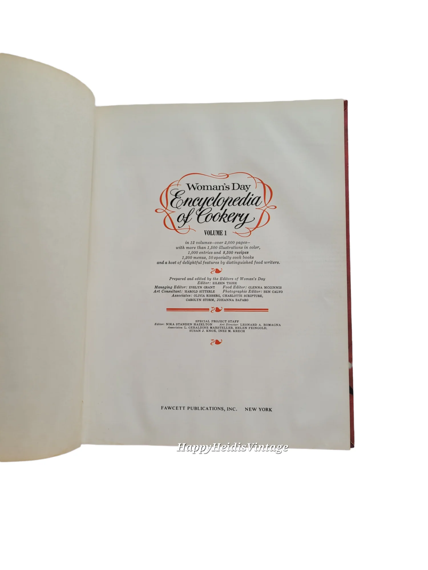 60s Encyclopedia Of Cookery Vol 1 Cookbook Hardcover By Women's Day - Image 7