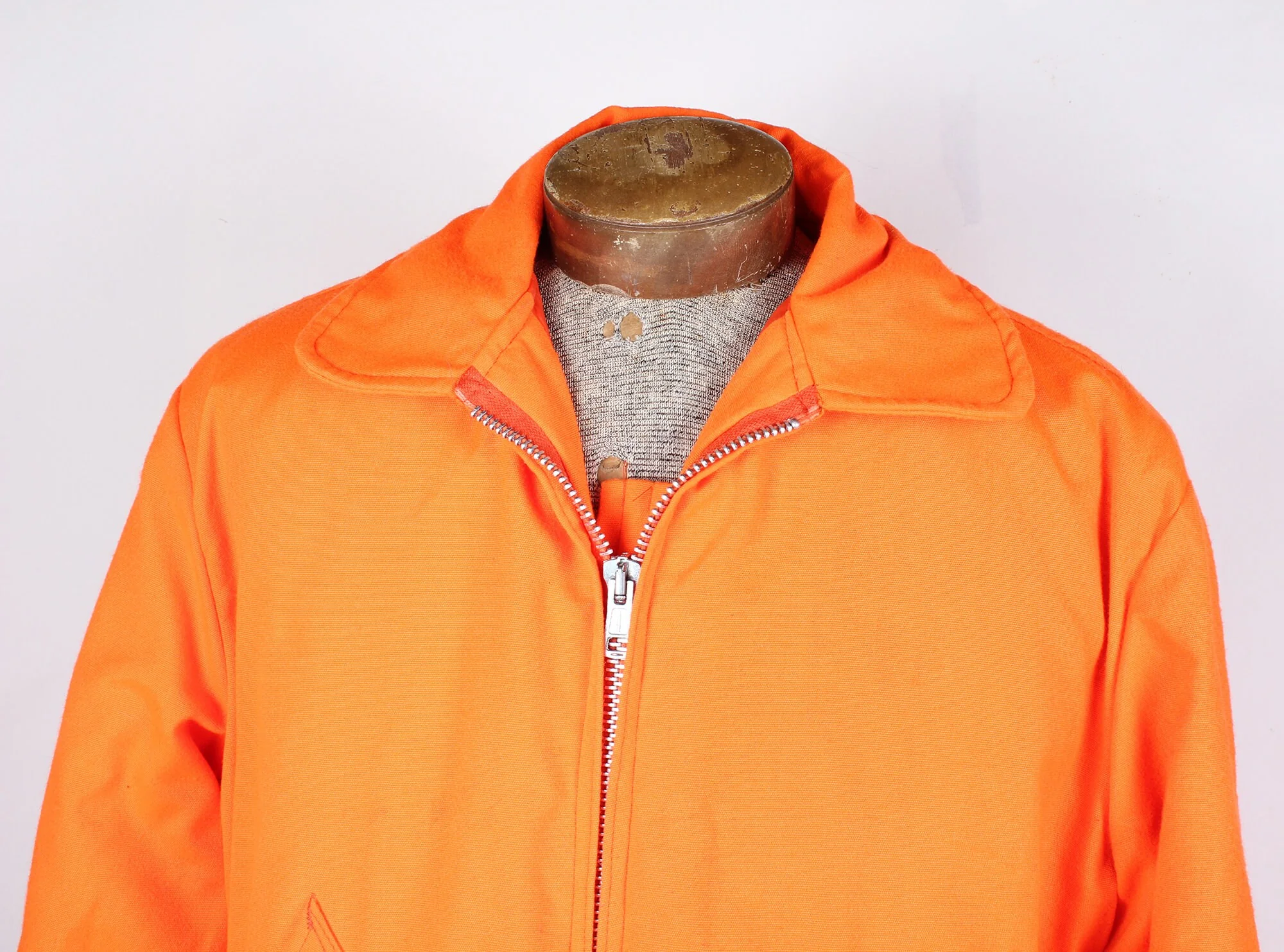 60s Era Timber King Brand Hunter Orange Bird Hunting Winter Coat Men's Size Medium by Timber King - Image 4