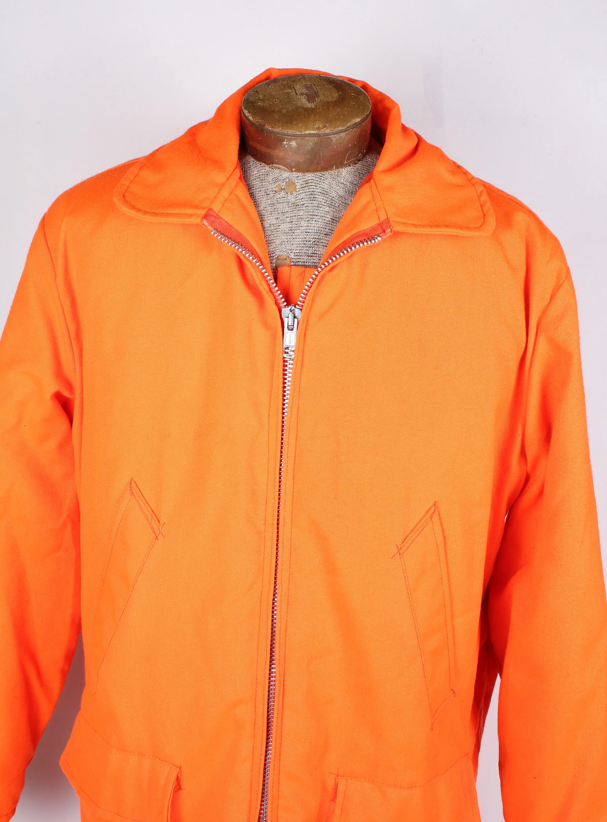 60s Era Timber King Brand Hunter Orange Bird Hunting Winter Coat Men's Size Medium by Timber King - Image 5