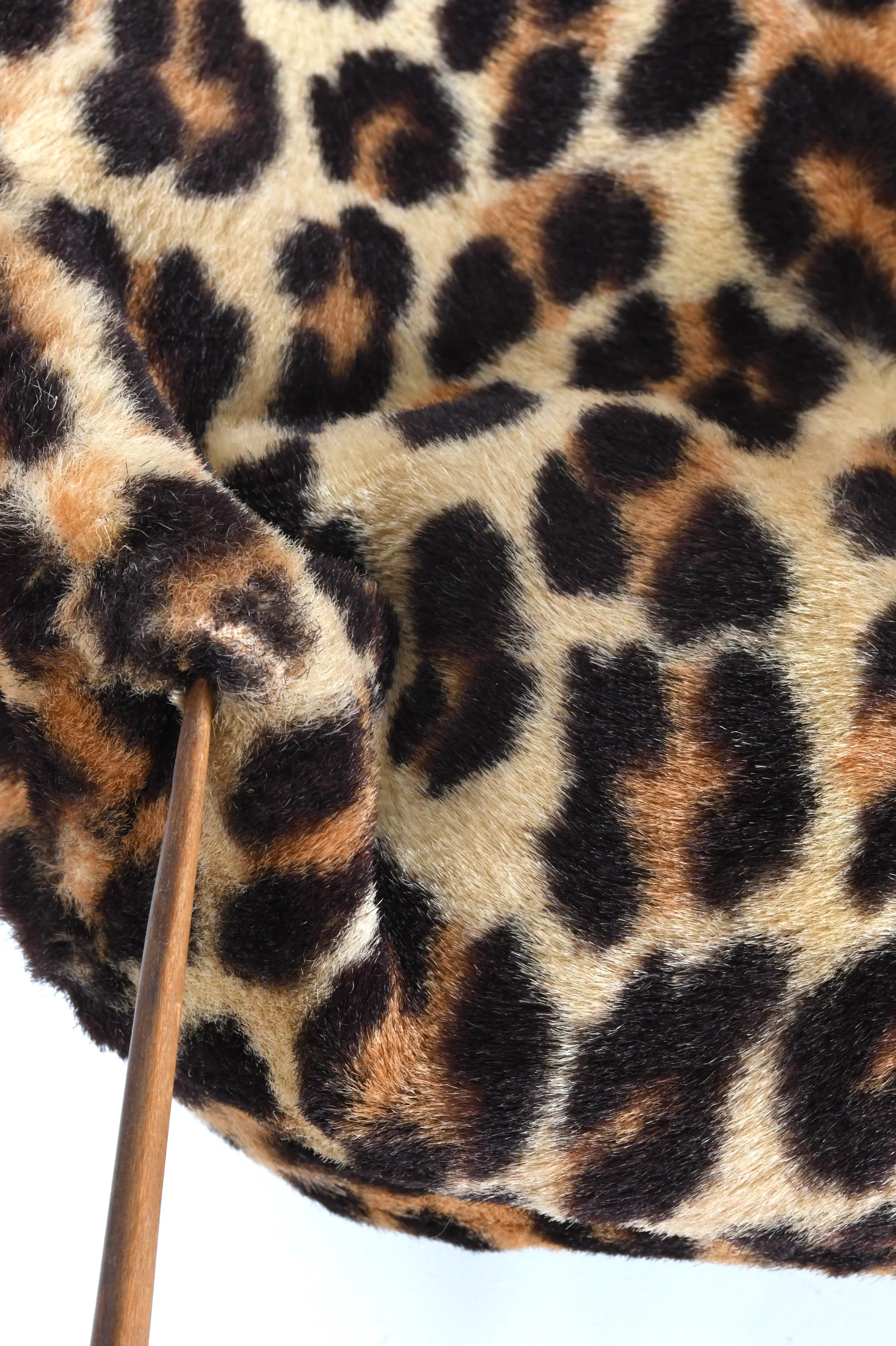 60s Faux Fur Leopard Mod Statement Handbag Purse By Ronay - Image 9