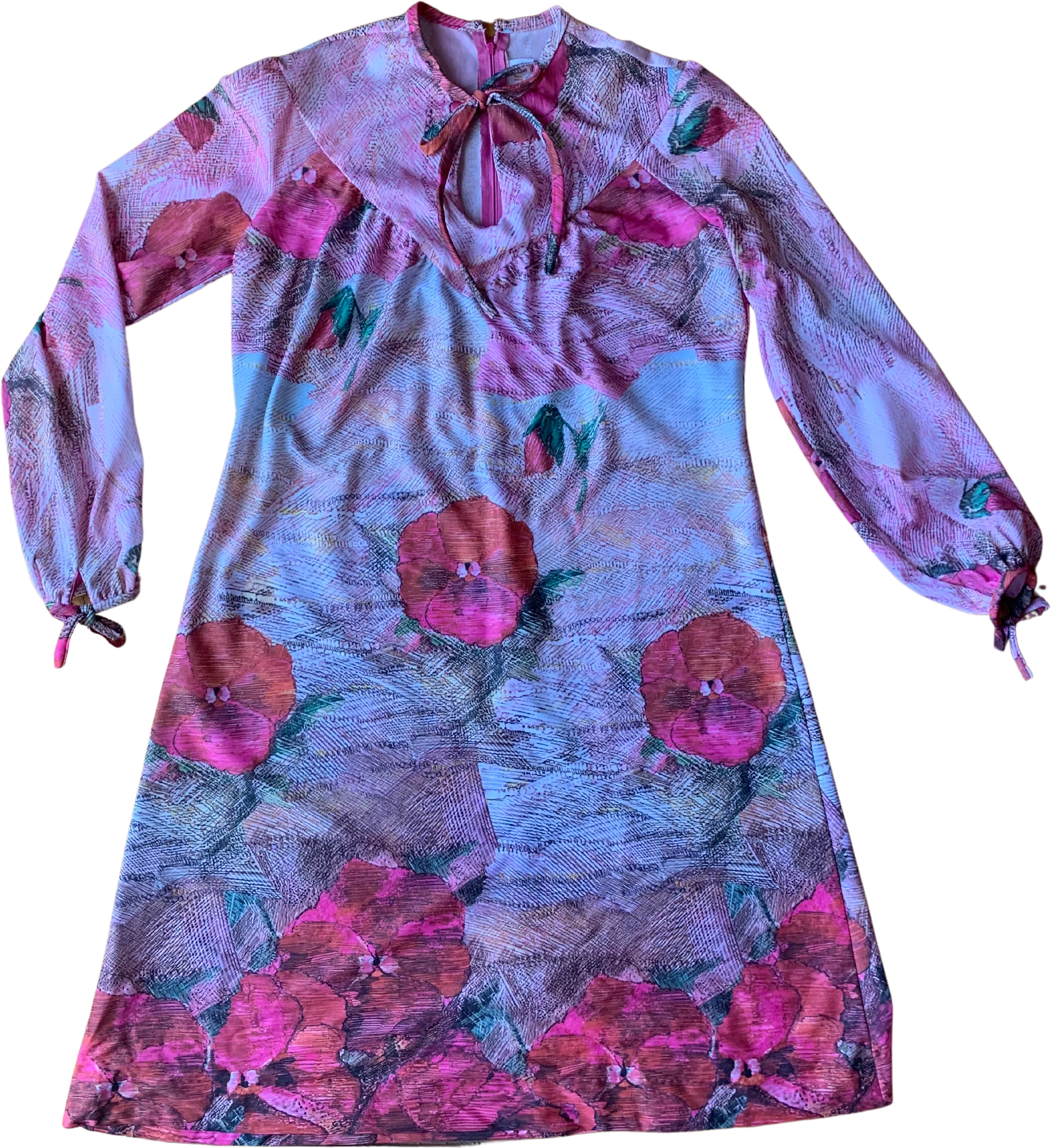60s Flirty Floral Dress By Momentum