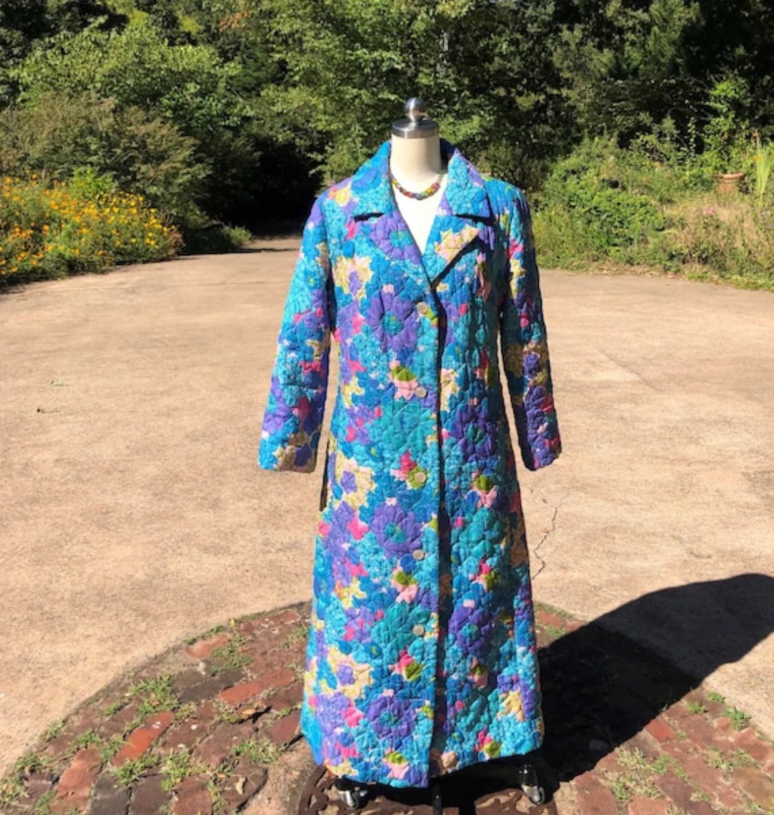 60s Floral Barbara Lee Robe - Image 9