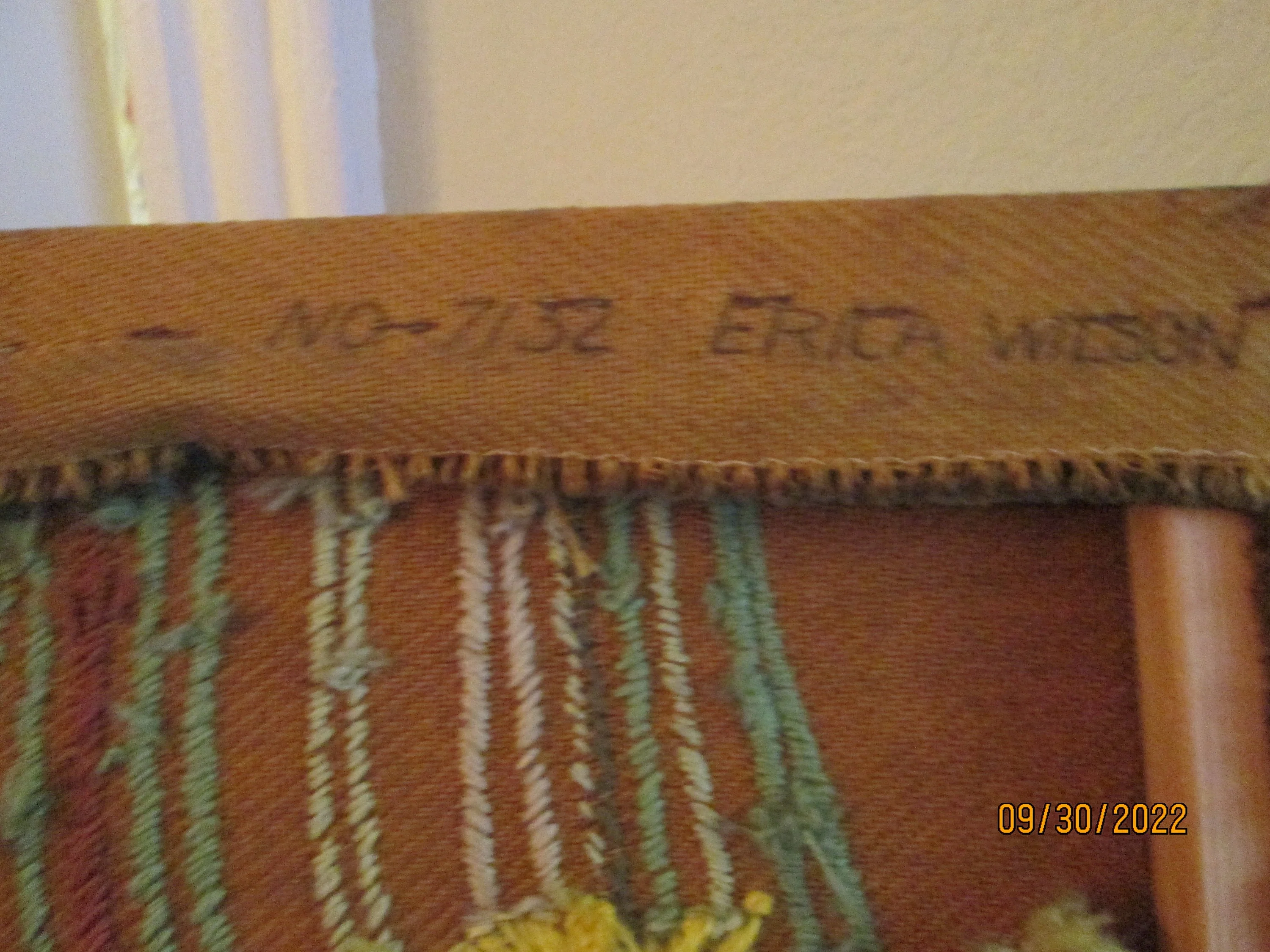 60s Flower Embroidery Fiber Art Columbia Minerva Corp - Image 10