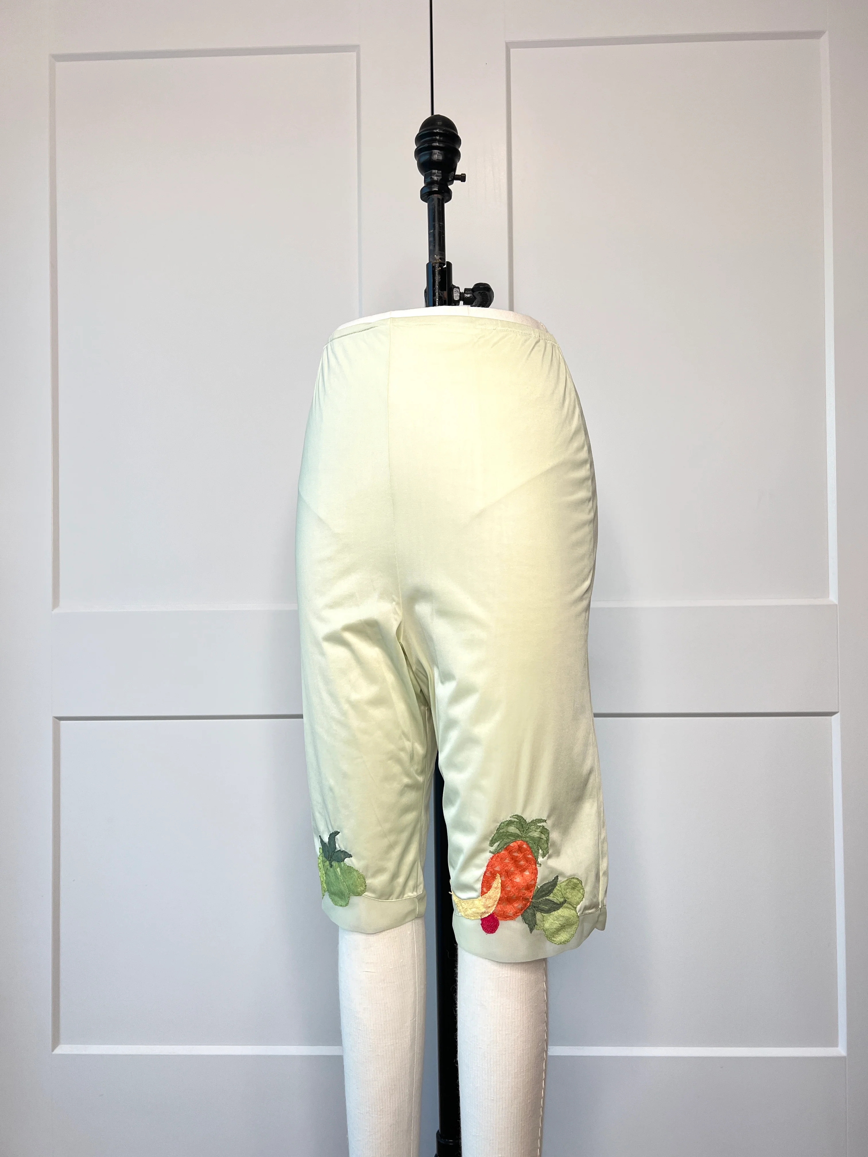 60s Fruit Appliqué Satin Suavette Lingerie Shorts By Van Raalte - Image 10