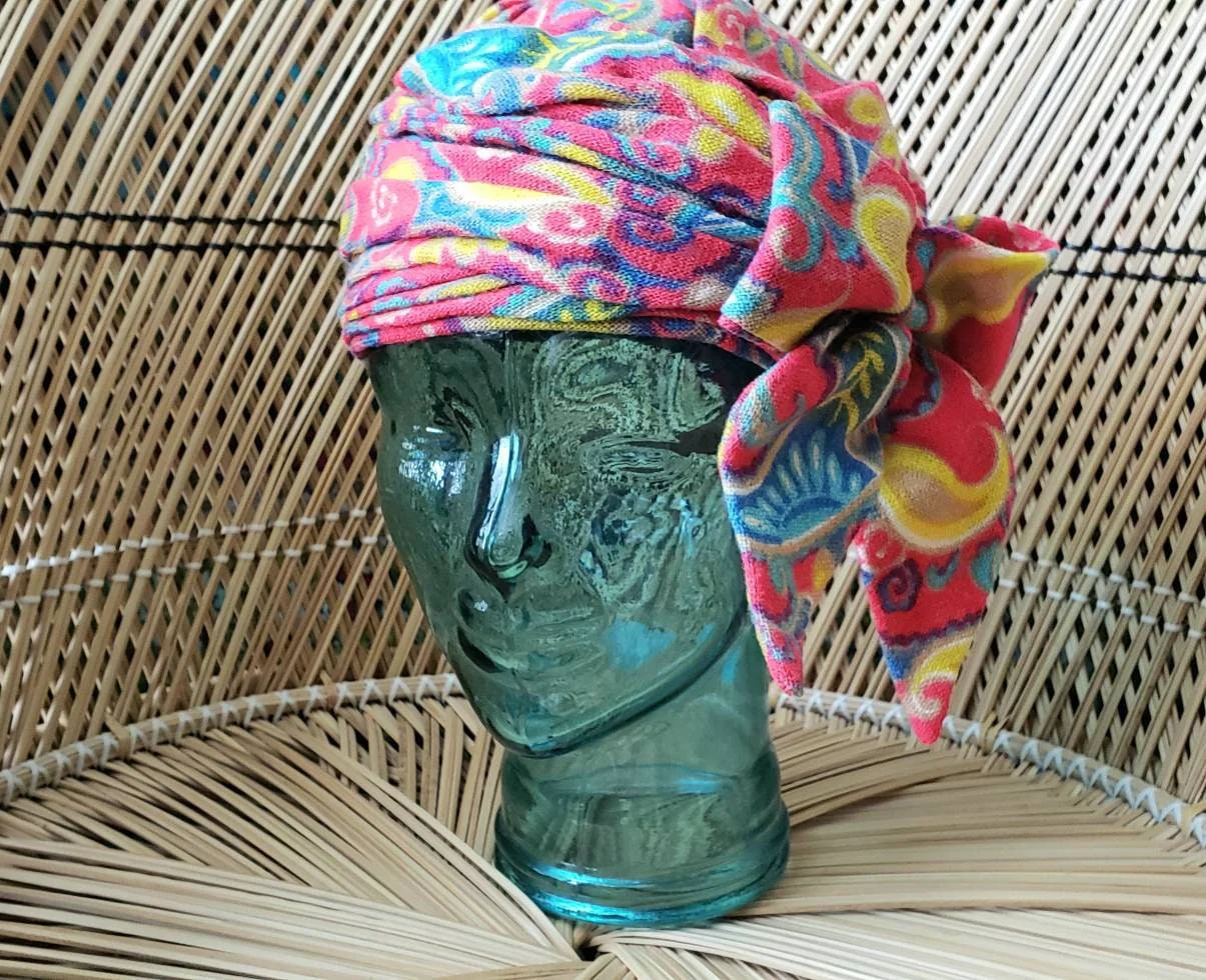 60s Gimbels Vintage Neon Hat Turban by Gimbels - Image 2