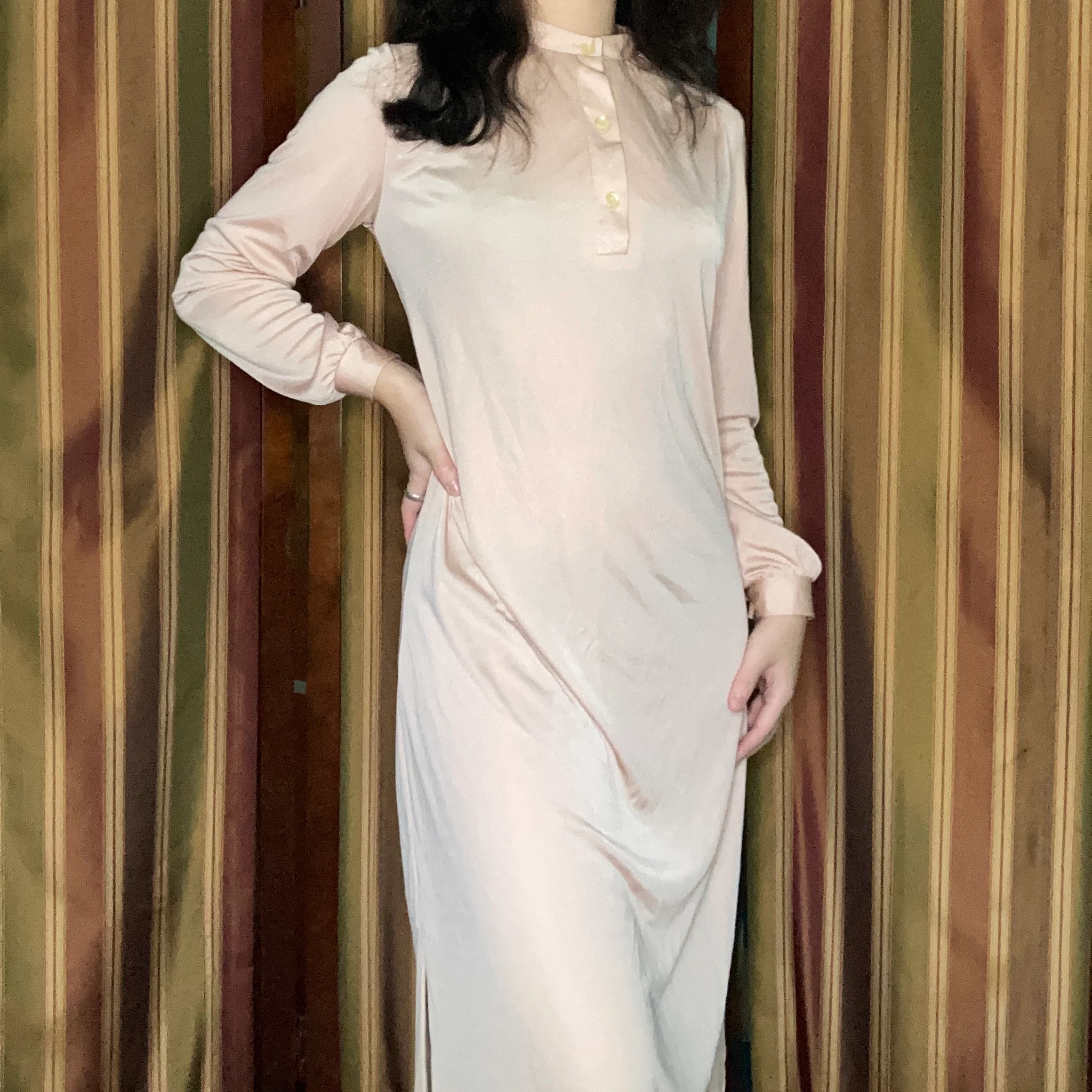 60s Gold Pink Mod- Gogo- Space Age Style Dress By Jennifer Gee - Image 3