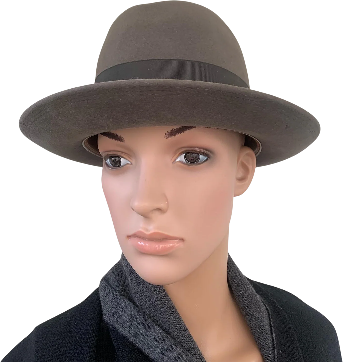 60s Gray Felt Midcentury Hat S 6 7/8 By Champ - Image 2