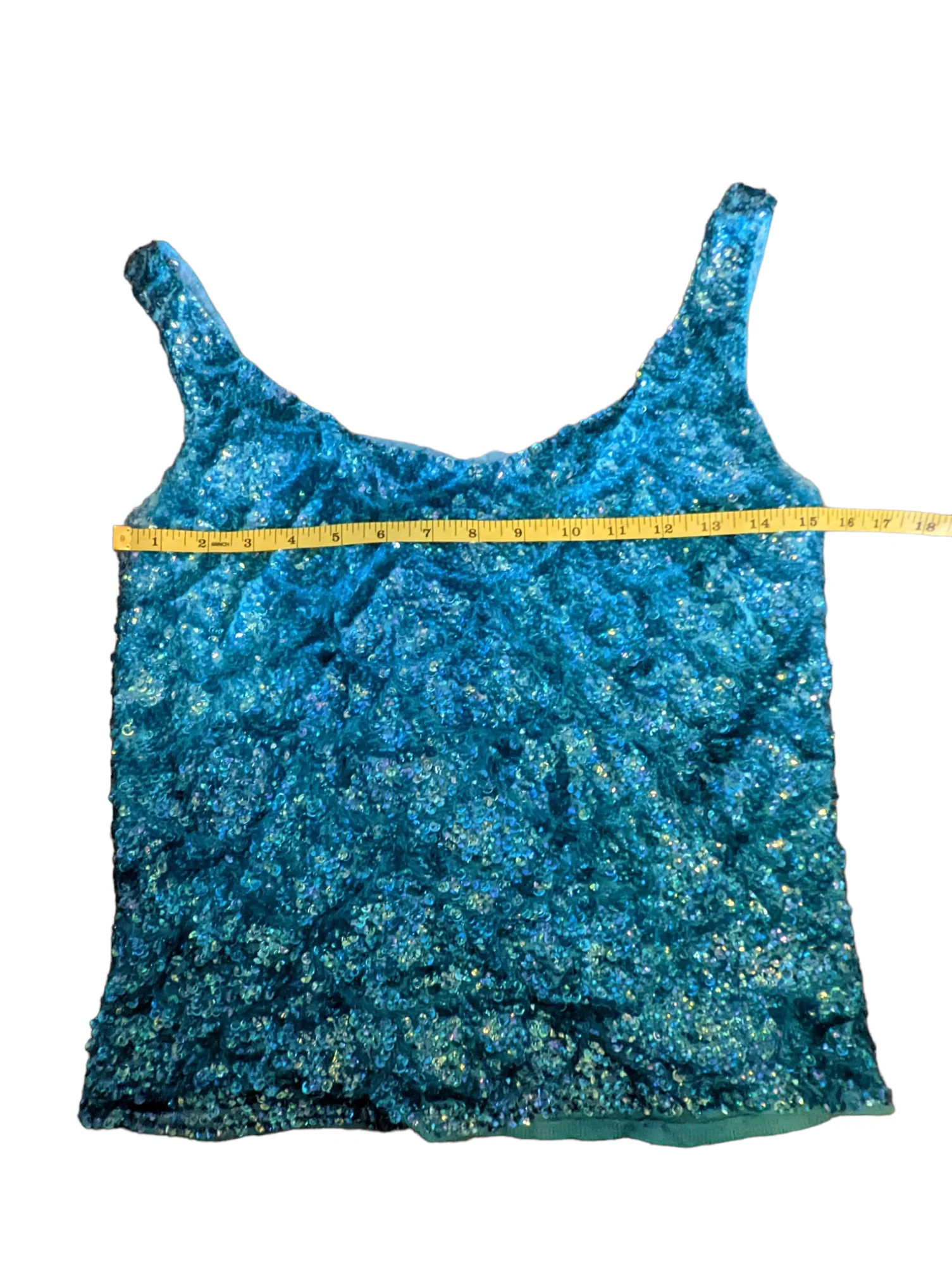 60s Hand Beaded Sequin Evening Cocktail Party Top Tank - Image 5