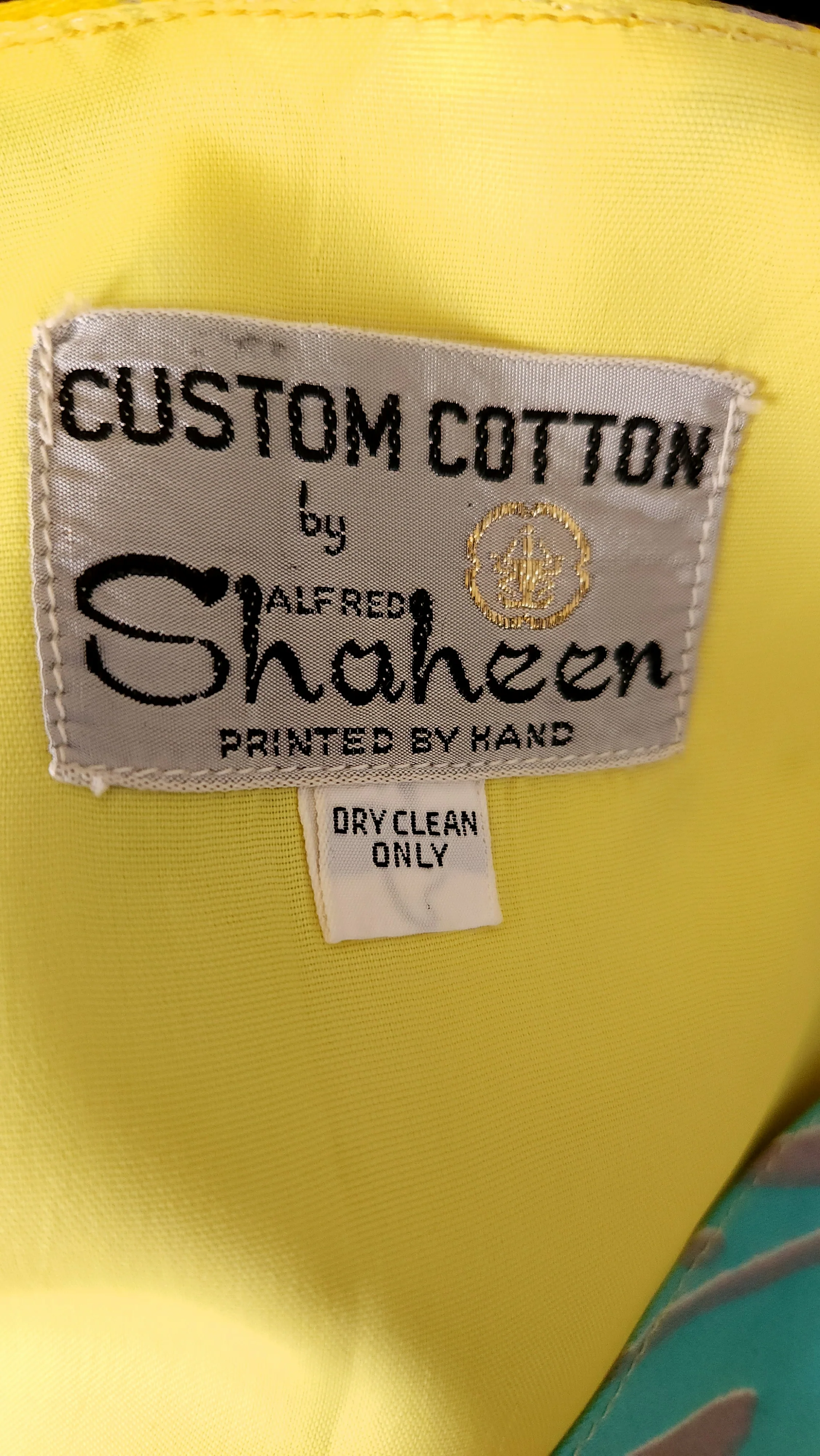 60s Hand Printed Hawaiin Double Breasted Top by  Alfred Shaheen - Image 6