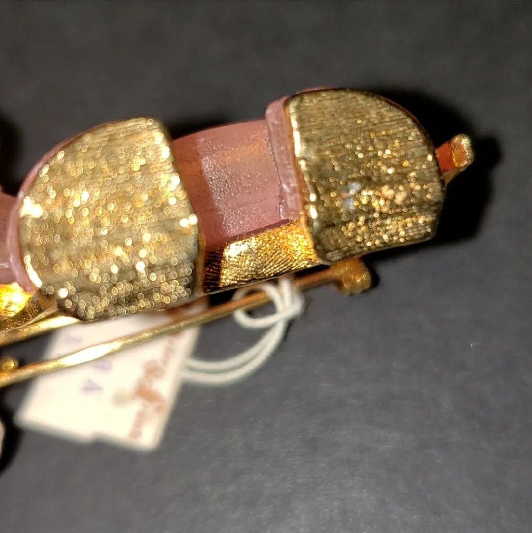 60's Pink Rhinestone Elephant Brooch by Hattie Carnegie - Image 7