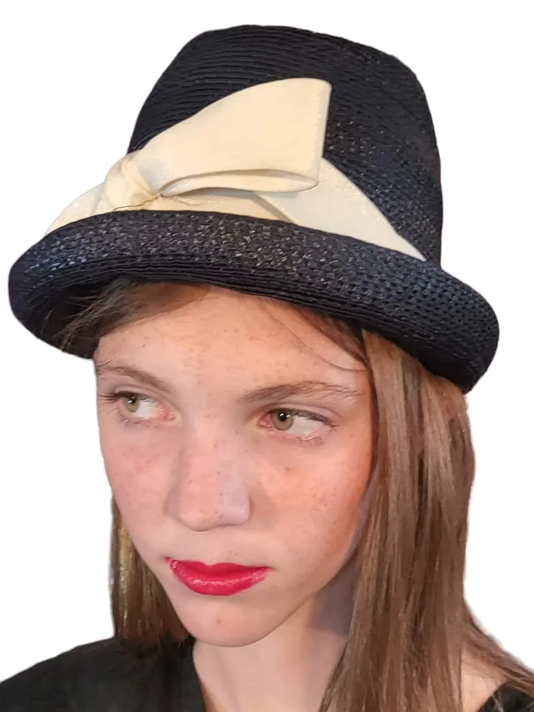 60s High End Mod Designer Homburg Hat By Lilly Dache - Image 3