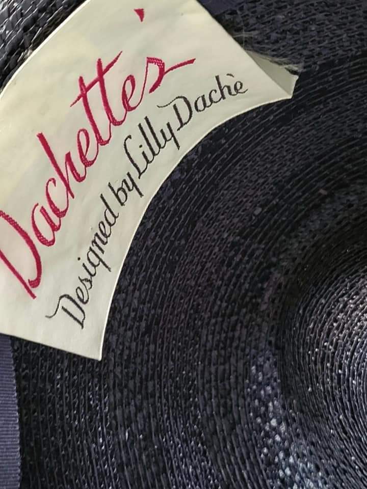 60s High End Mod Designer Homburg Hat By Lilly Dache - Image 5