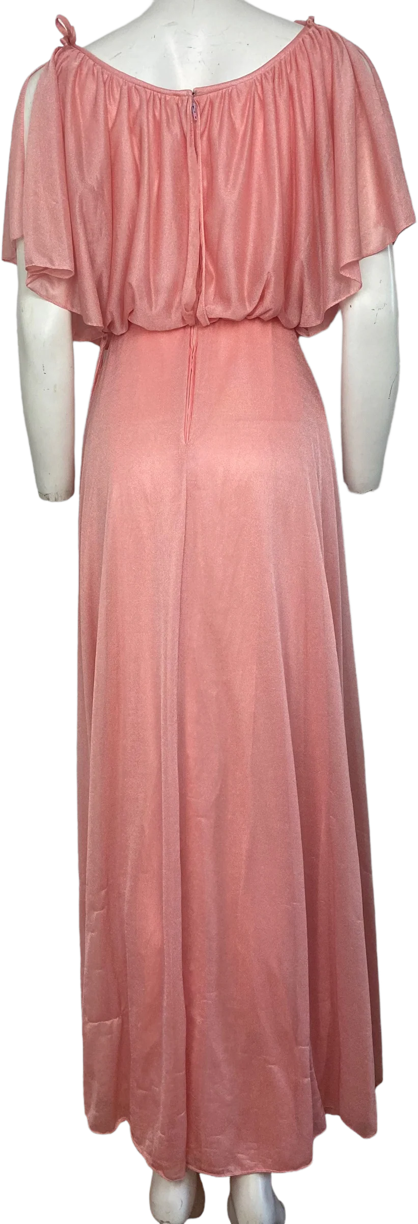 60s Home Made Pretty In Pink Maxi Dress - Image 2