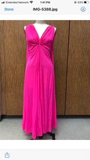 60s Hot Pink Double Chiffon Pom Pom Peignoir Set By Claire Sandra by Lucie Ann Beverly Hills - Image 6
