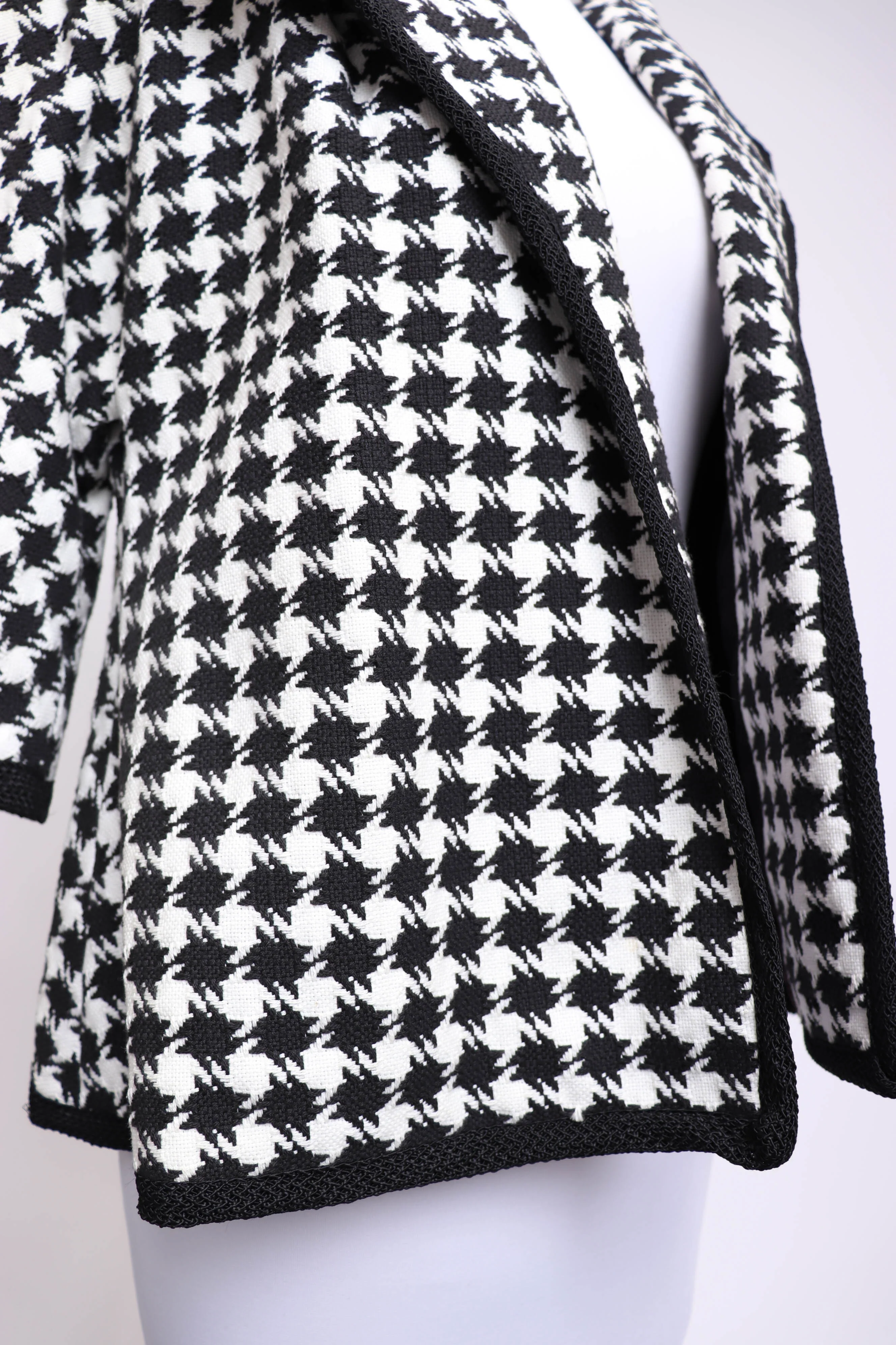 60s Houndstooth Short Jacket L/xl by Claralura - Image 10