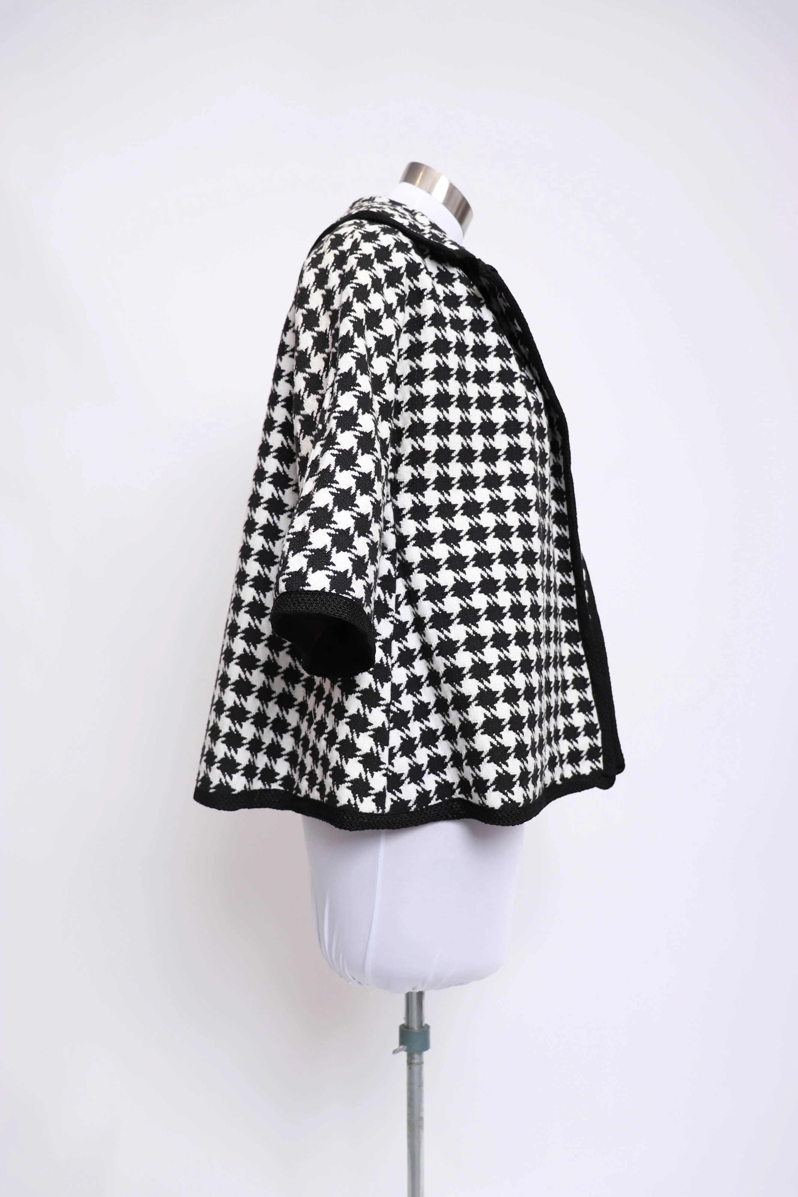 60s Houndstooth Short Jacket L/xl by Claralura - Image 8