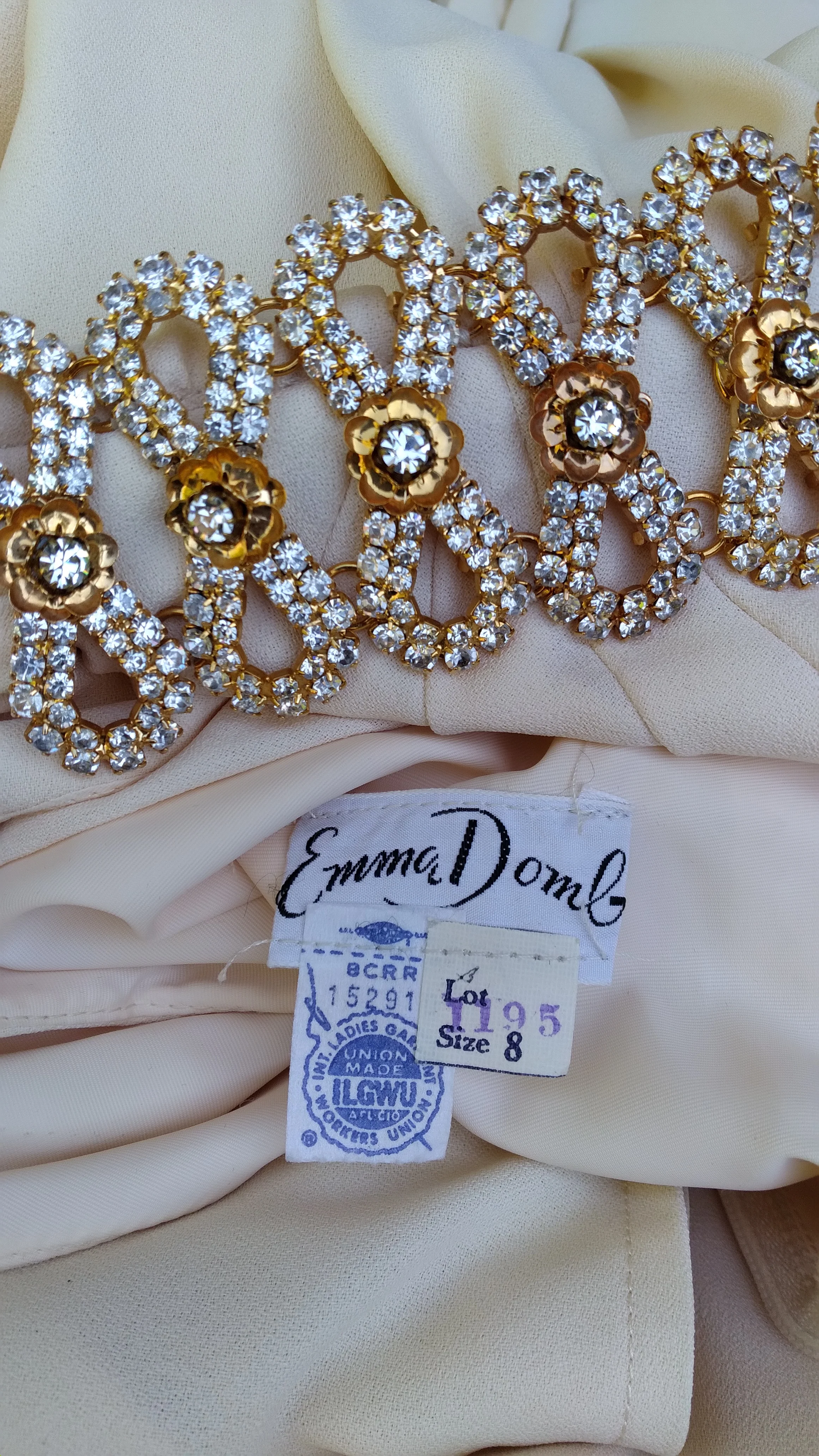 60s Jeweled Evening Gown By Emma Domb - Image 6