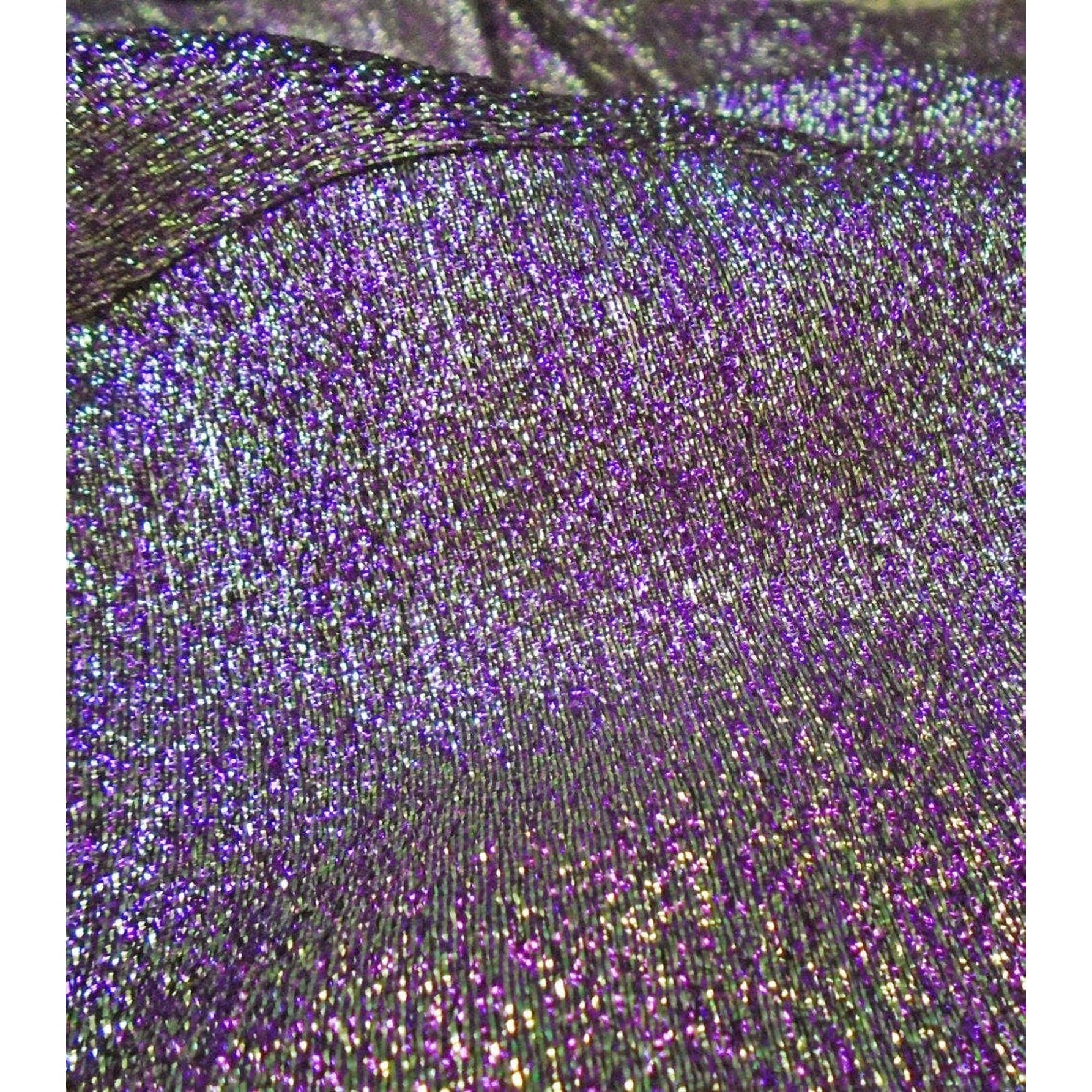 60s Lavender Lamè Metallic Sheath Dress With Pockets - Image 8