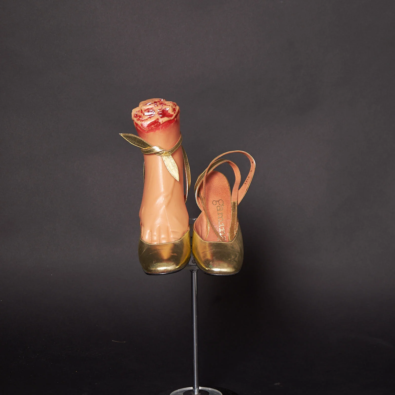 60s Liquid Gold Vintage Block Heels by Gamins - Image 3