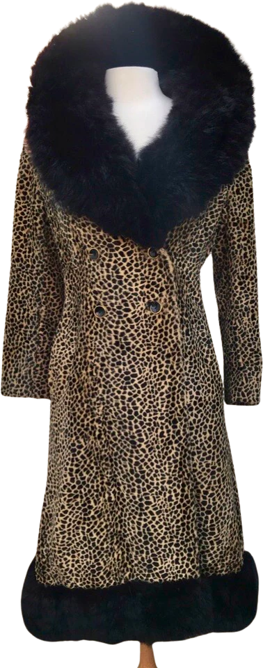 60s  Leopard Spotted Cat Print by Lord and Taylor's
