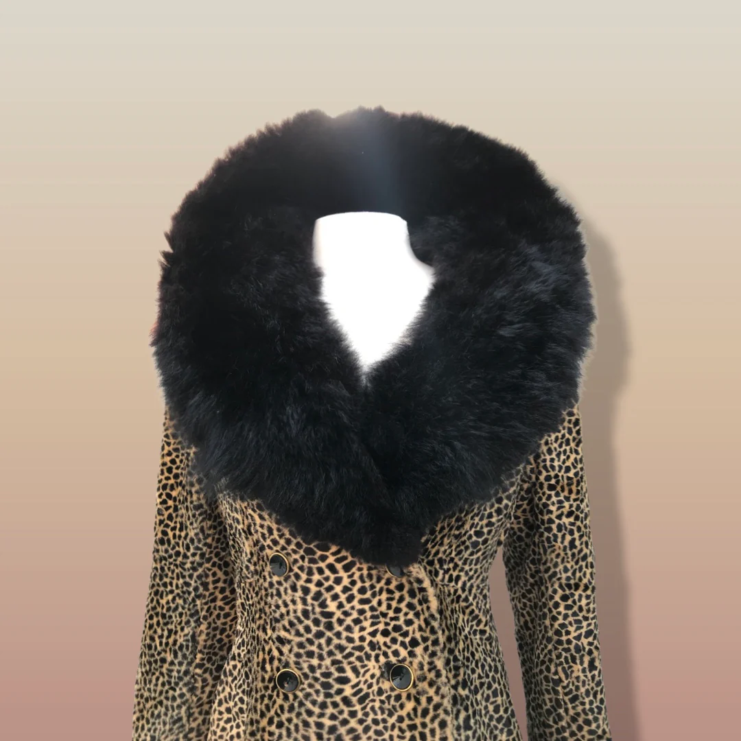 60s  Leopard Spotted Cat Print by Lord and Taylor's - Image 4