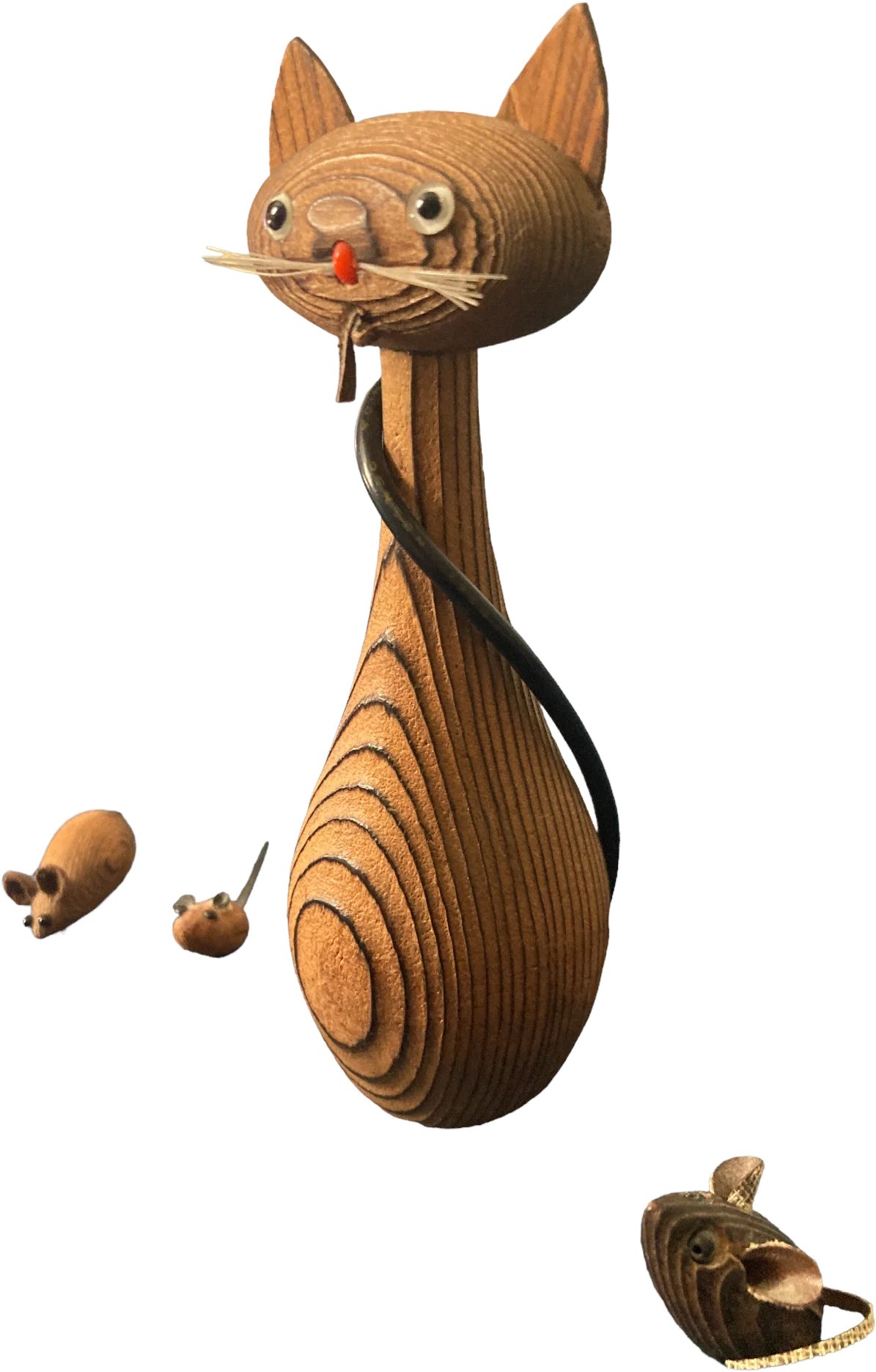 60s Mcm Cryptomeria Cat And Mice
