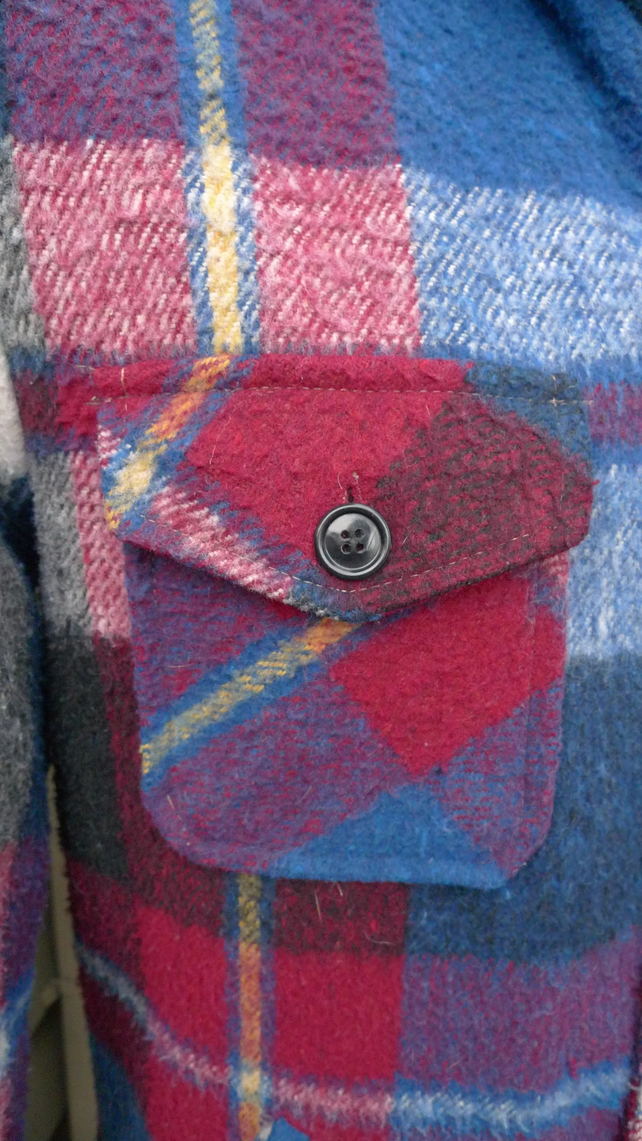 60s Mens 41 R * Killer Heavy Wool Fleeced Lined Jacket By Campus - Image 3