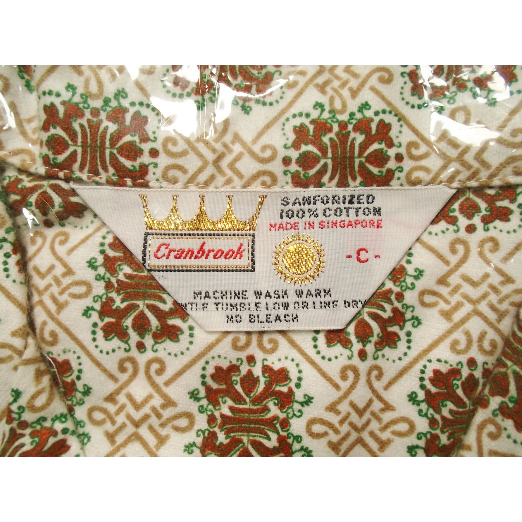 60s Men's Flannel Pajamas Original Package Deadstock By Cranbrook - Image 3