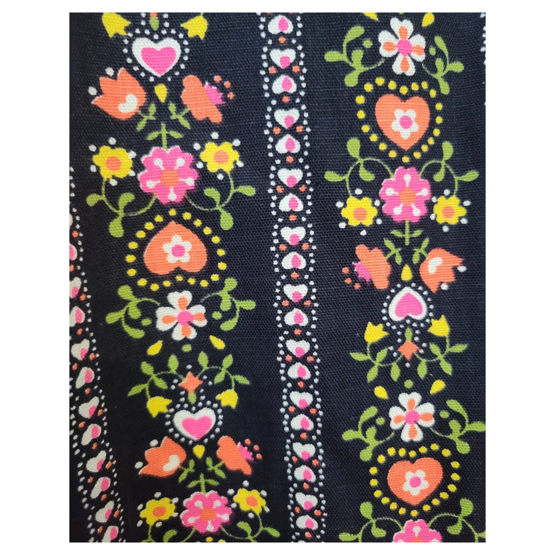 60s Midcentury Flower Power Travel Garmet Bag - Image 6