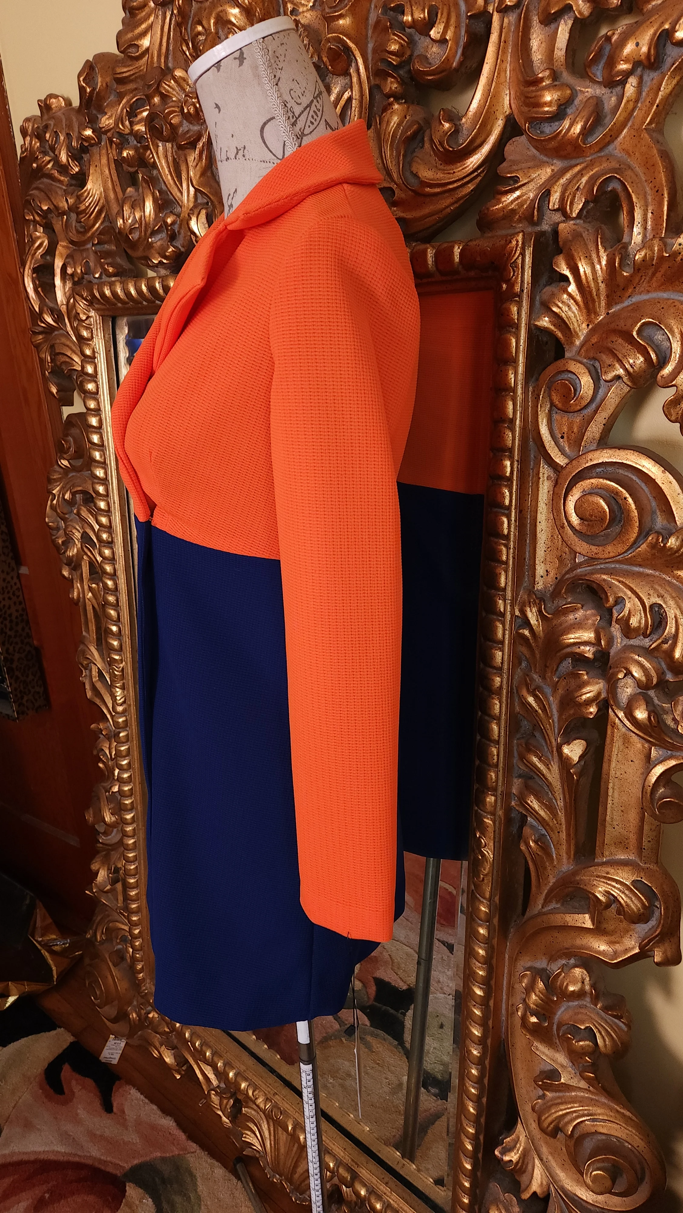 60s Mod Double Breasted Mini Coat Dress By Jps Juniors - Image 3
