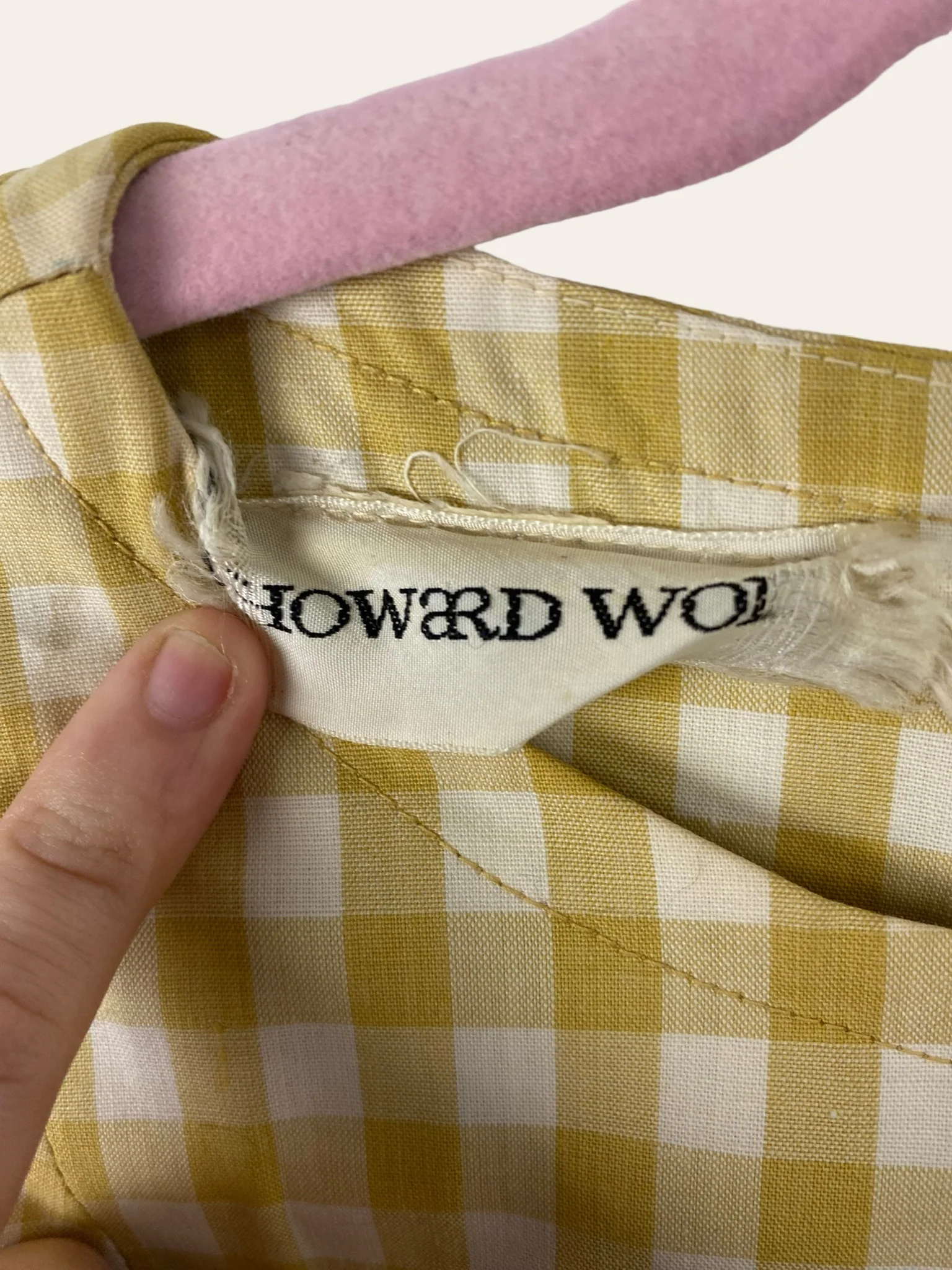 60s Mod Drop Waist Gingham Mini Dress By Howard Wolf - Image 8